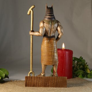 Anubis statue Egyptian statue Ancient egypt Egyptian mythology Egyptian god Egyptian anubis Goddess statue God statue Altar statue Anubis