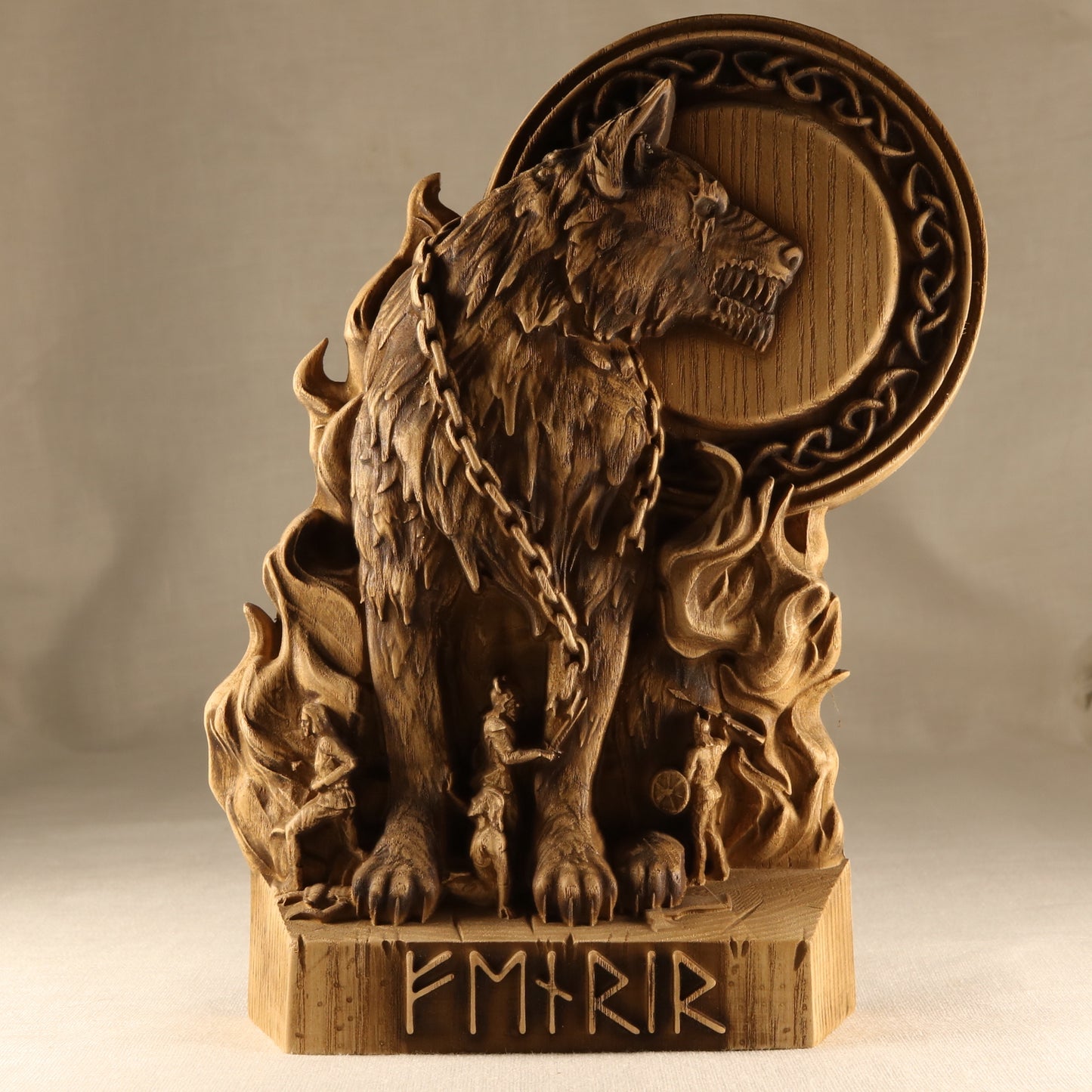 Fenrir Pagan God Statue Wolf Fenrir son of Loki