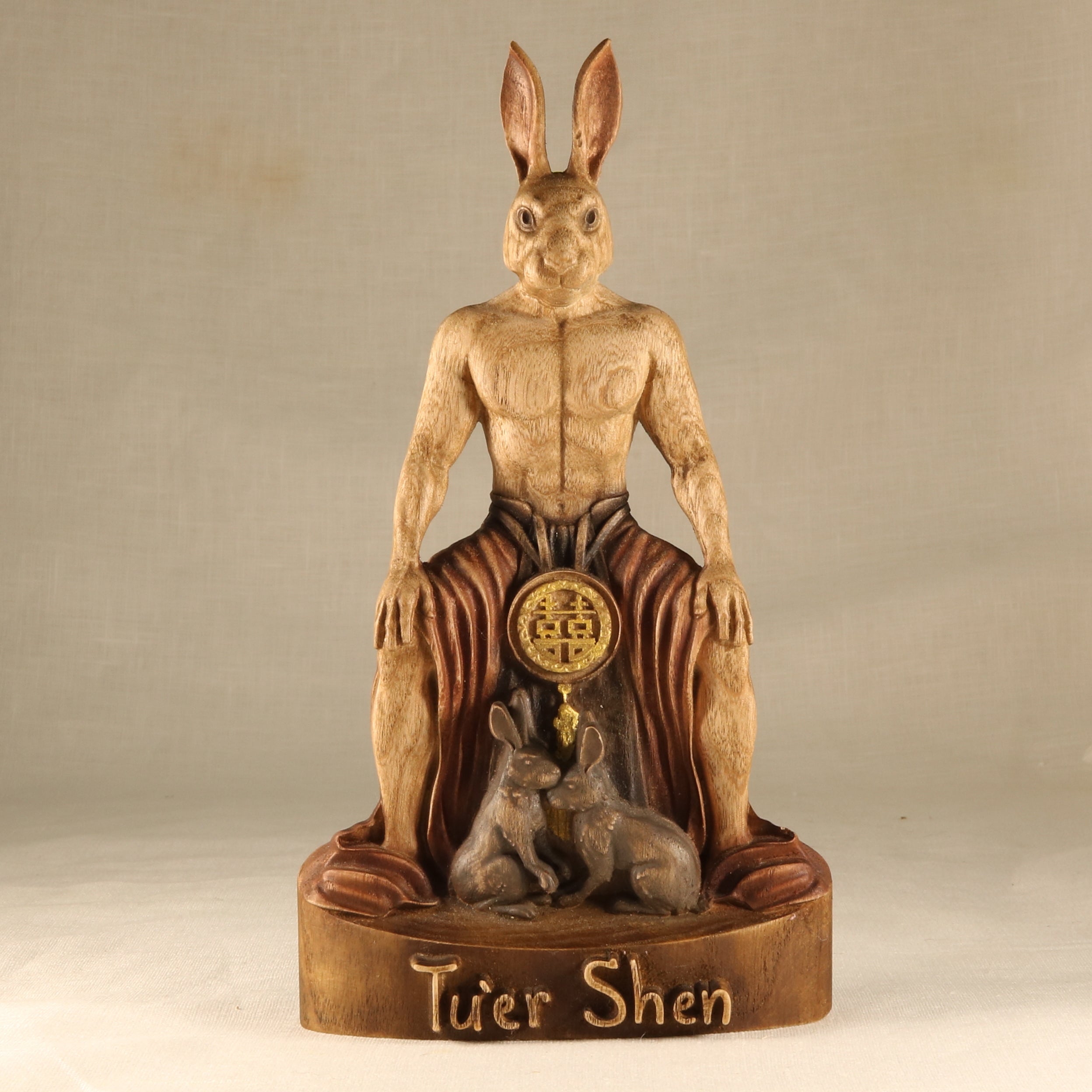 Tu'er Shen statue, Rabbit God, Chinese mythology, queer art, LGBT+ pro ...
