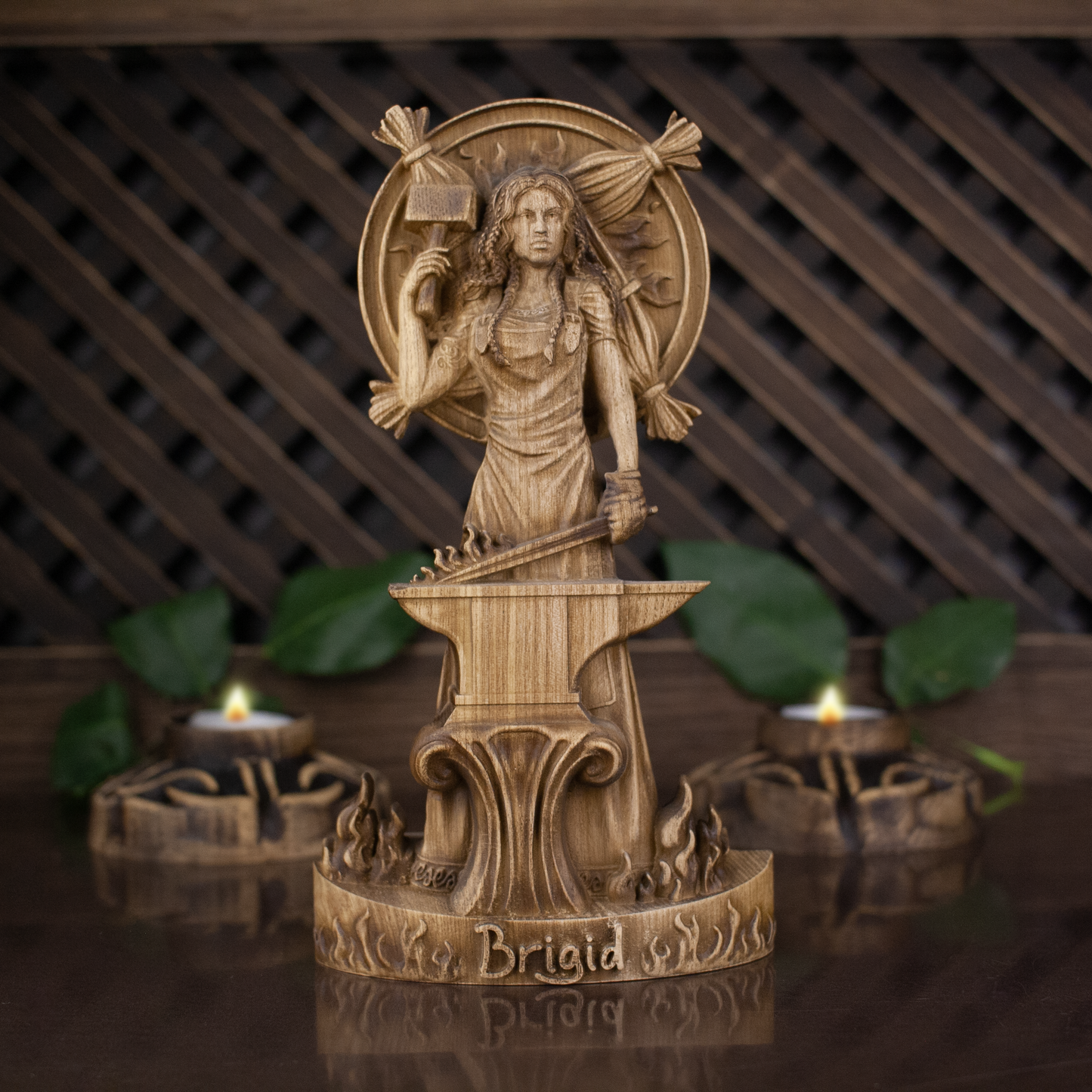 Goddess Brighid, Celtic goddess statue