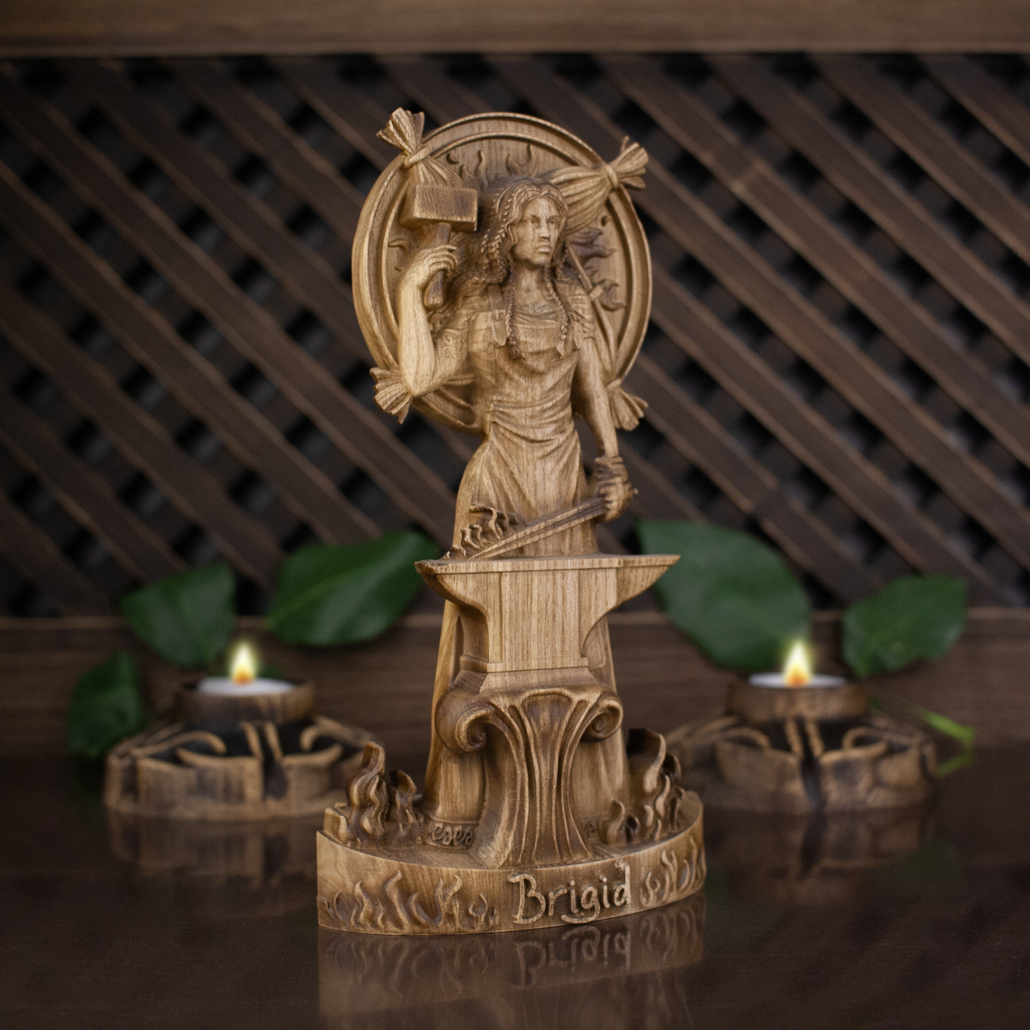 Goddess Brighid, Celtic goddess statue