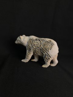 Inuit polar bear Inuit Inuit art Inuit carving Inuit sculpture Polar bear Bear Wood figurine Home decor Wood statue Wood carving Decorstatue