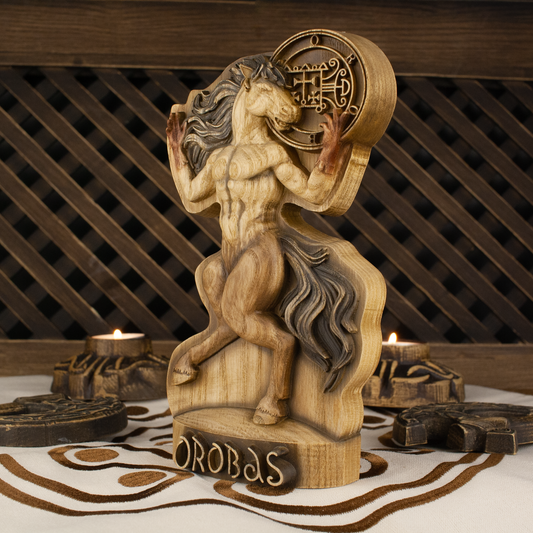 Demon Orobas: Goetia, Demon Wooden statue
