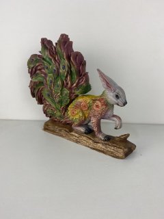 Ratatoskr Squirrel peacock Peacock Squirrel Mystical creature Spirit animal Norse mythology Norse god Morris squirrel Pagan statue