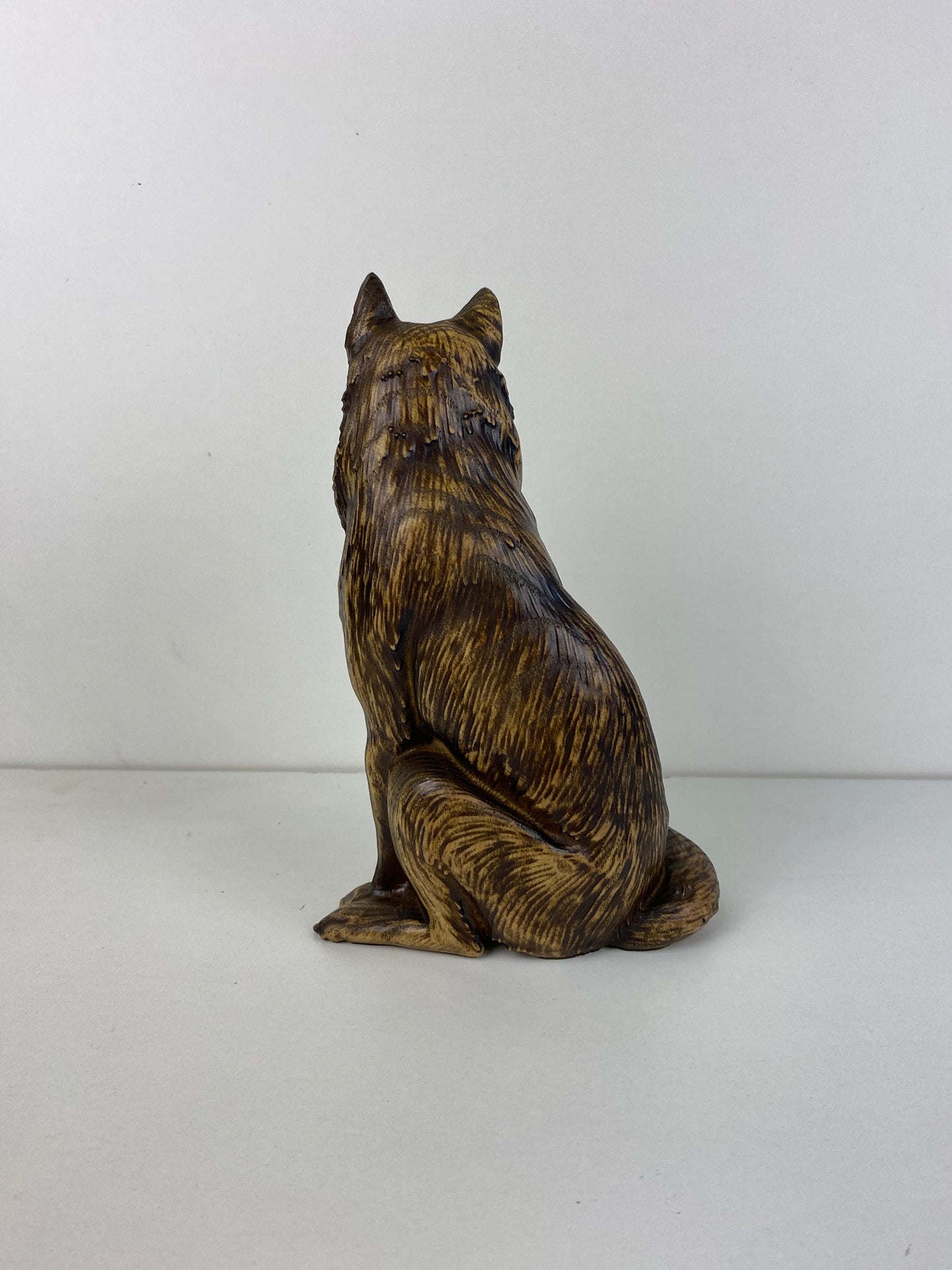 Wolf sculpture Wood wolf Wolf statue Wolf decor Norse mythology Fenrir Wolf art Viking wolf Wolf totem Wood carving Wooden wolf carved