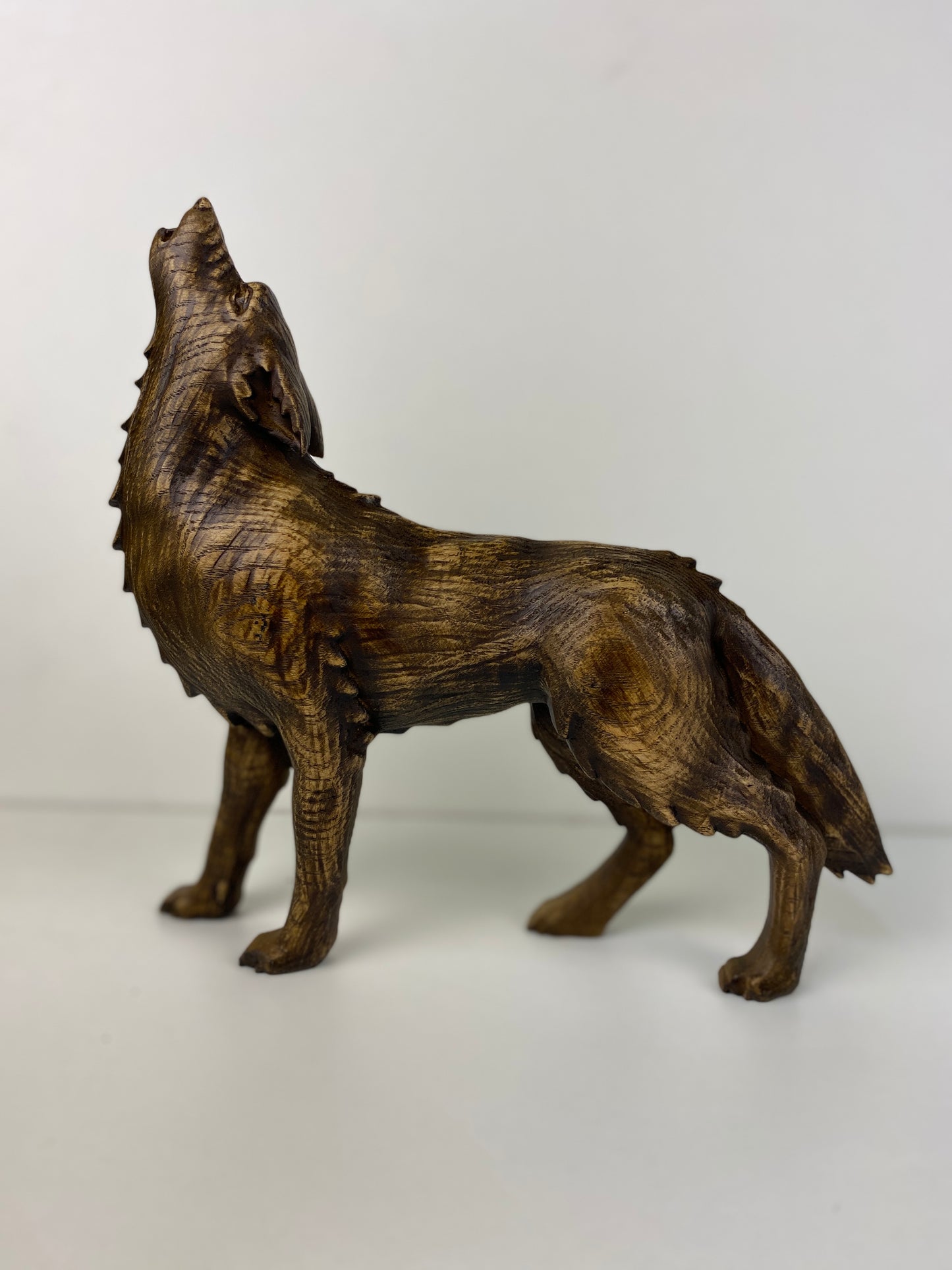 Wolf statue Wolf sculpture Fenrir Wolf figurine Wolf decor Viking wolf Wolf art Howling wolf Wolf totem Wolf gift Norse mythology Wood wolf
