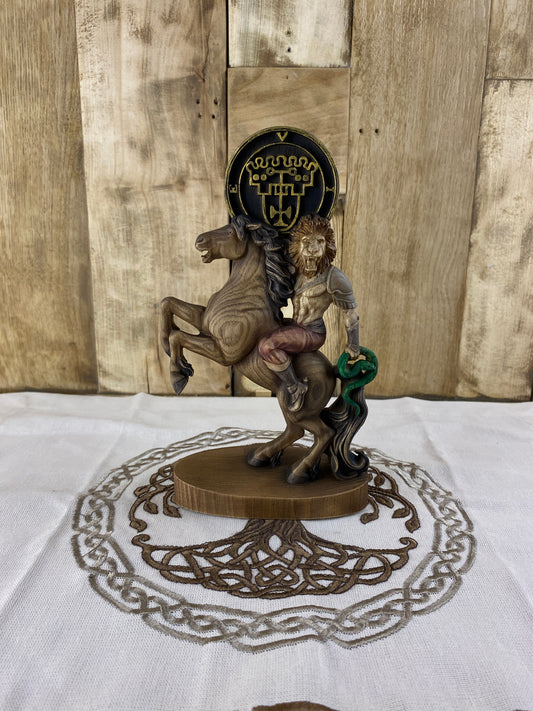 Vine demon King Vine Demon statue Demon seal Sigil Occult decor Goetia Ritual Ritual statue Satan statue Altar statue Woodcarving Witchcraft