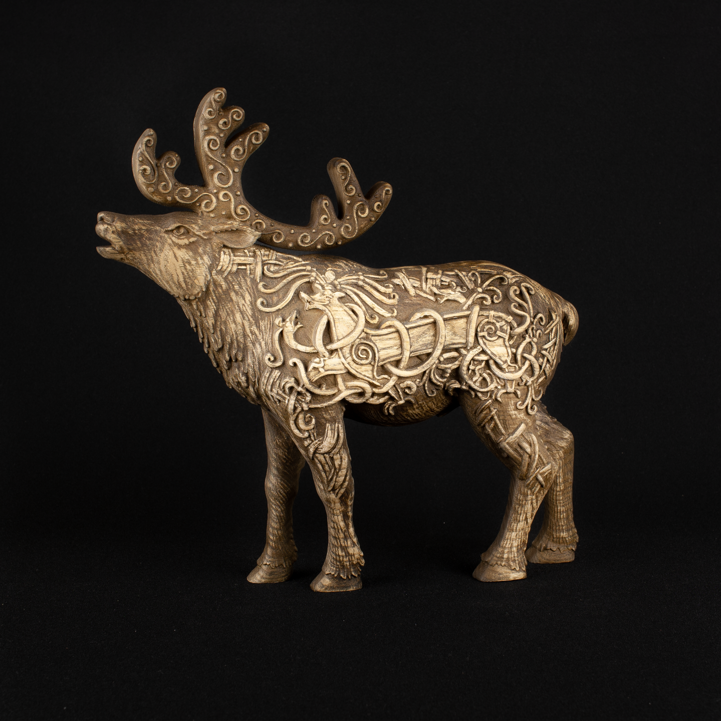 Caribou, Moose statue, Elk, Norse mythology, Wooden moose