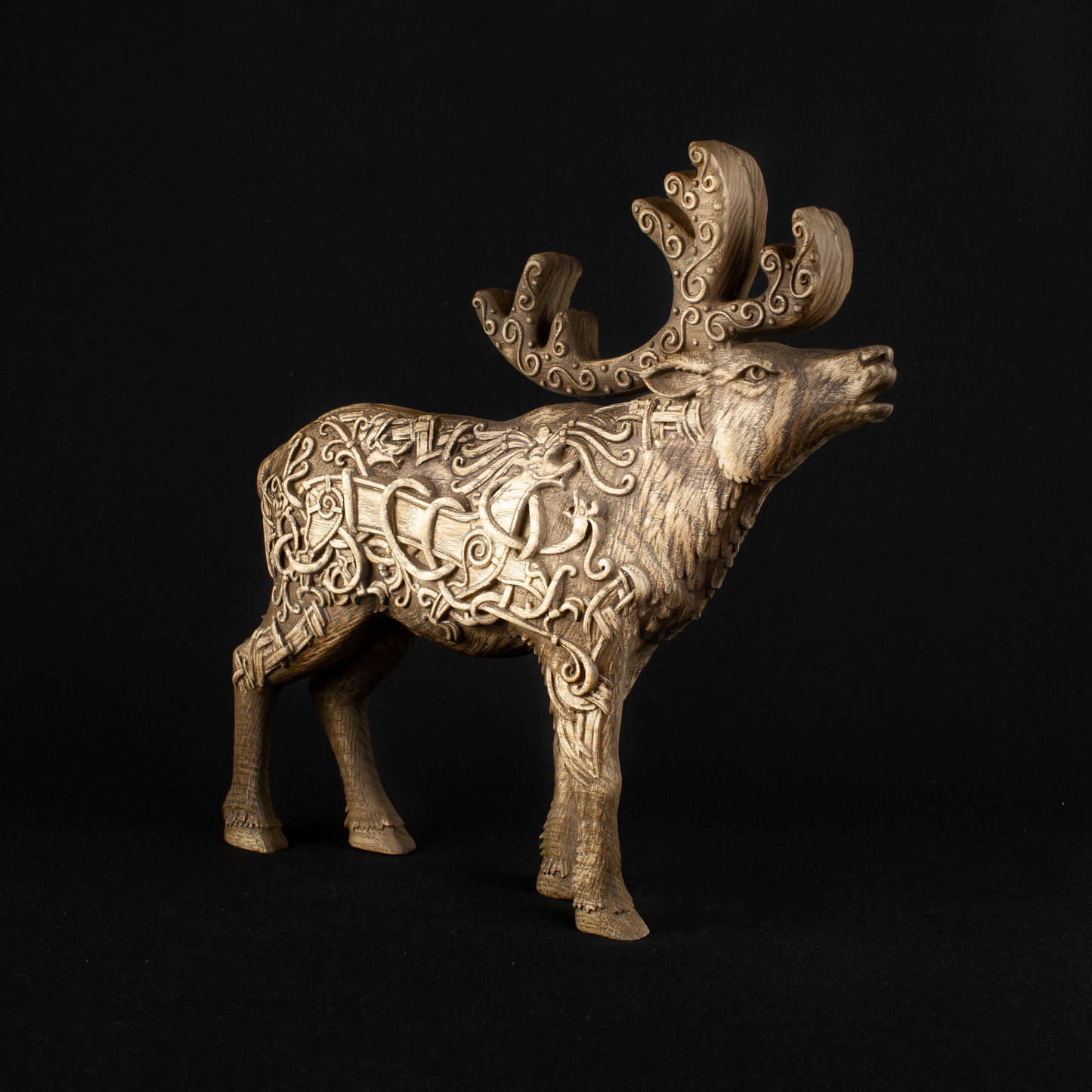 Caribou, Moose statue, Elk, Norse mythology, Wooden moose