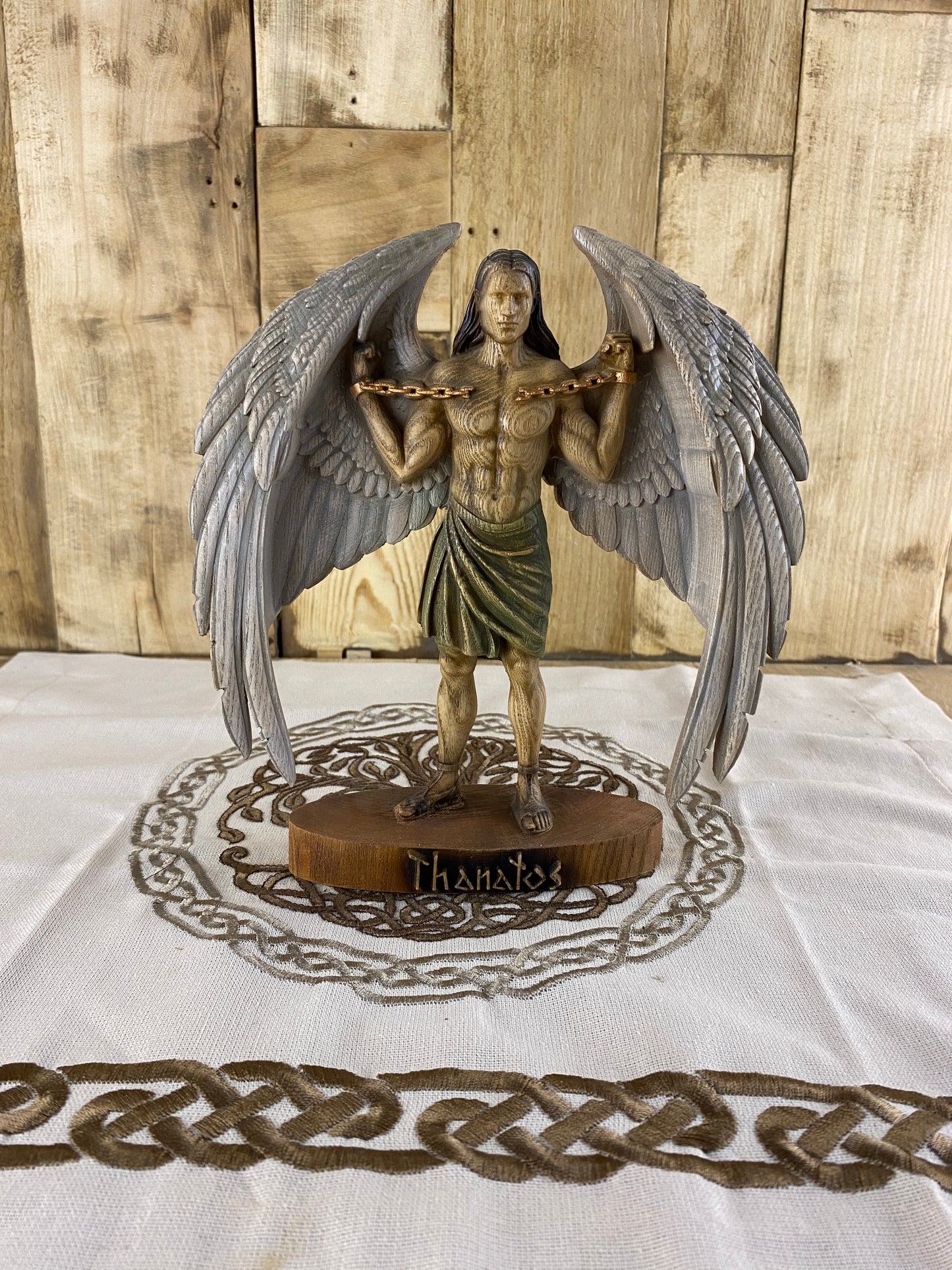 Thanatos Thanatos statue Greek statue Greek mythology Hades statue Pagan altar Greek god Greek altar Witchcraft Goddess statue Pagan statue