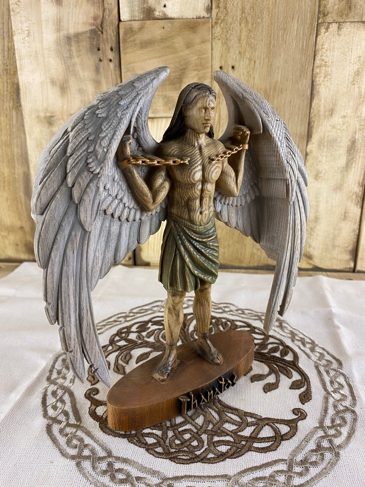 Thanatos Thanatos statue Greek statue Greek mythology Hades statue Pagan altar Greek god Greek altar Witchcraft Goddess statue Pagan statue