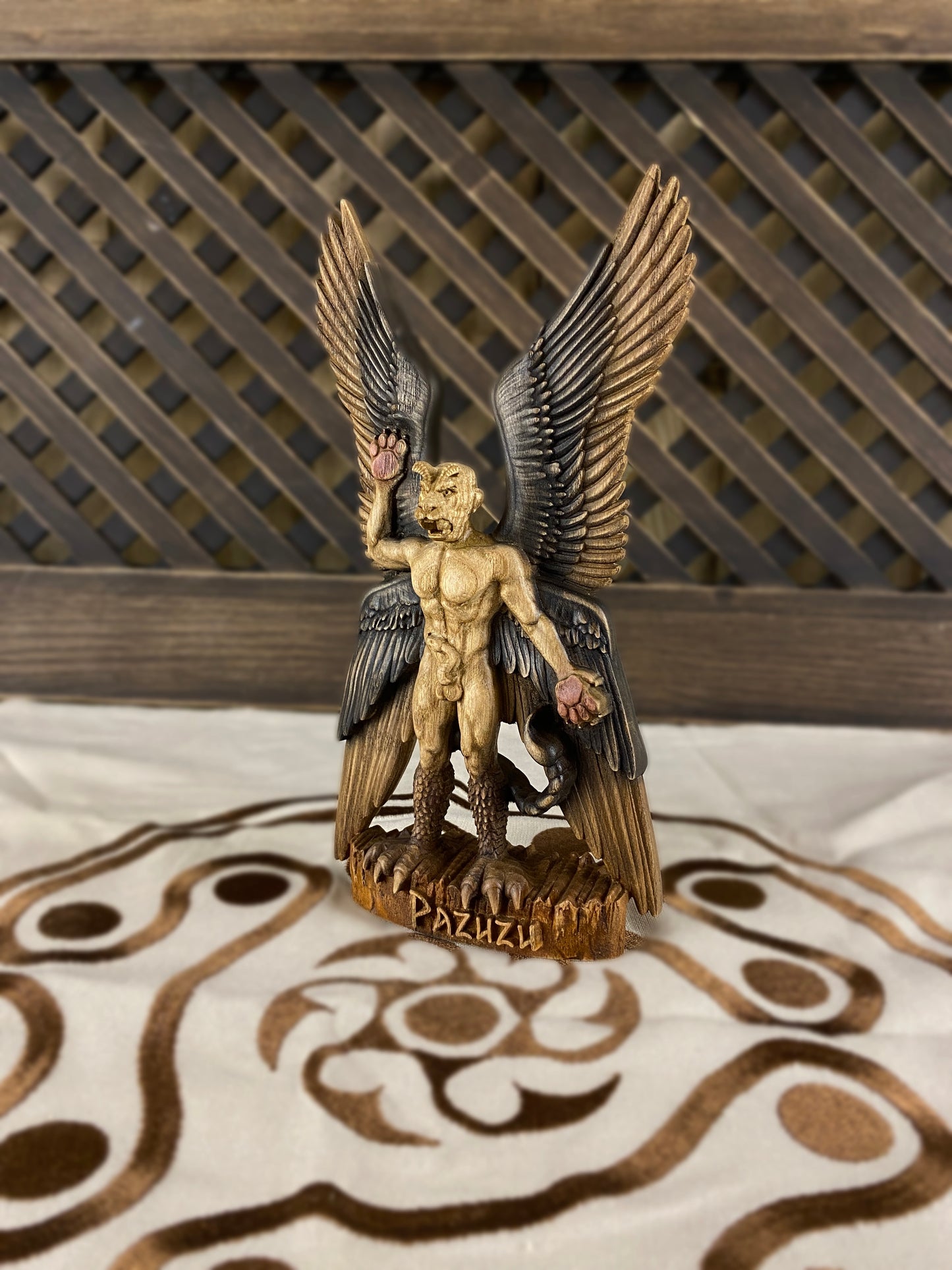 Pazuzu Pazuzu statue Demon statue Pazuzu idol Satanic statue Sumerian statue Mythical creature Sumerian goddess Ishtar Wicca Occult decor