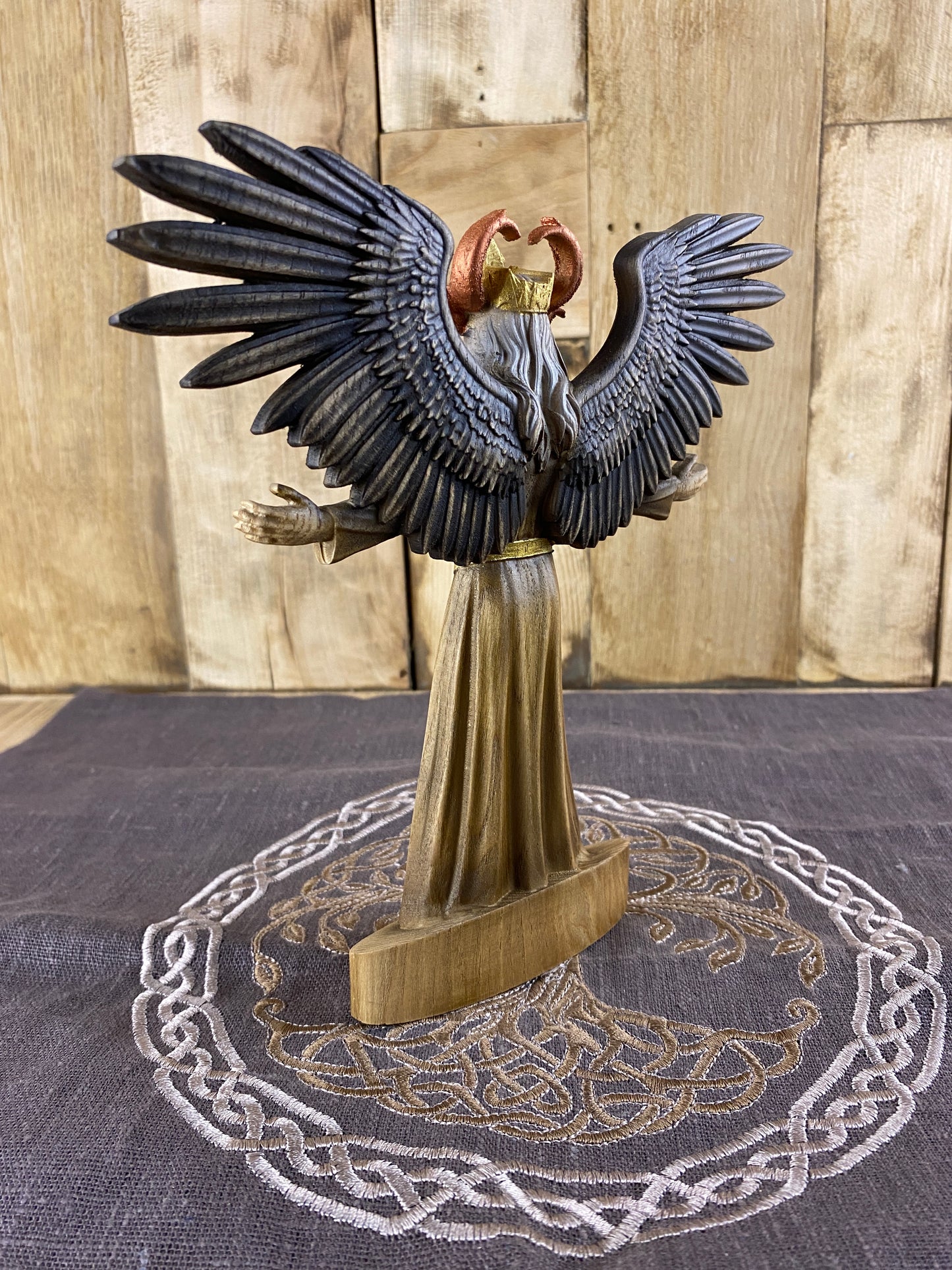 Satan statue Satanism Demon statue Devil statue Satanic Witchcraft Wood carving Demon art Demon decor Occult decor Satanael Occult art