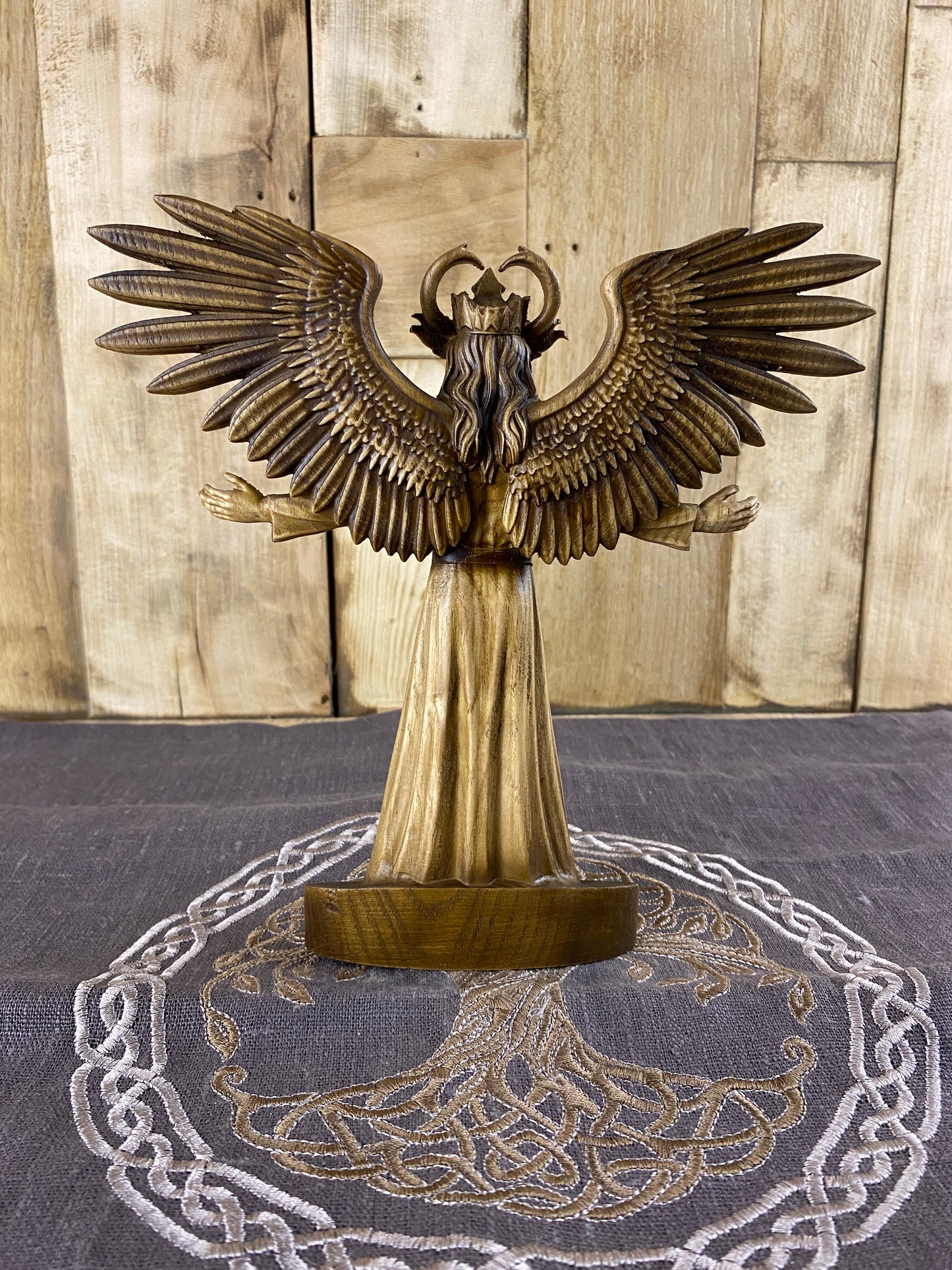 Satan statue Satanism Demon statue Devil statue Satanic Witchcraft Wood carving Demon art Demon decor Occult decor Satanael Occult art