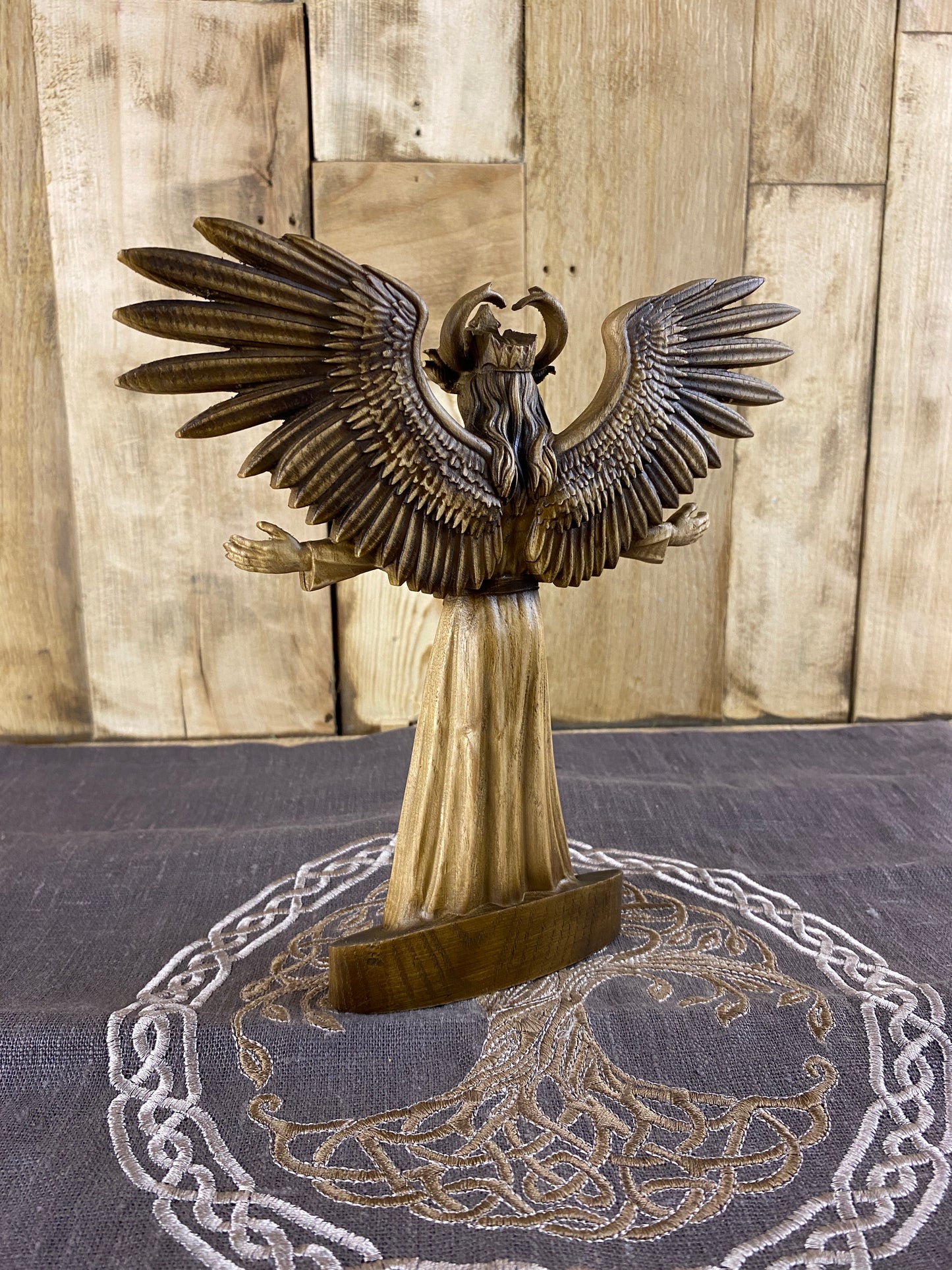 Satan statue Satanism Demon statue Devil statue Satanic Witchcraft Wood carving Demon art Demon decor Occult decor Satanael Occult art