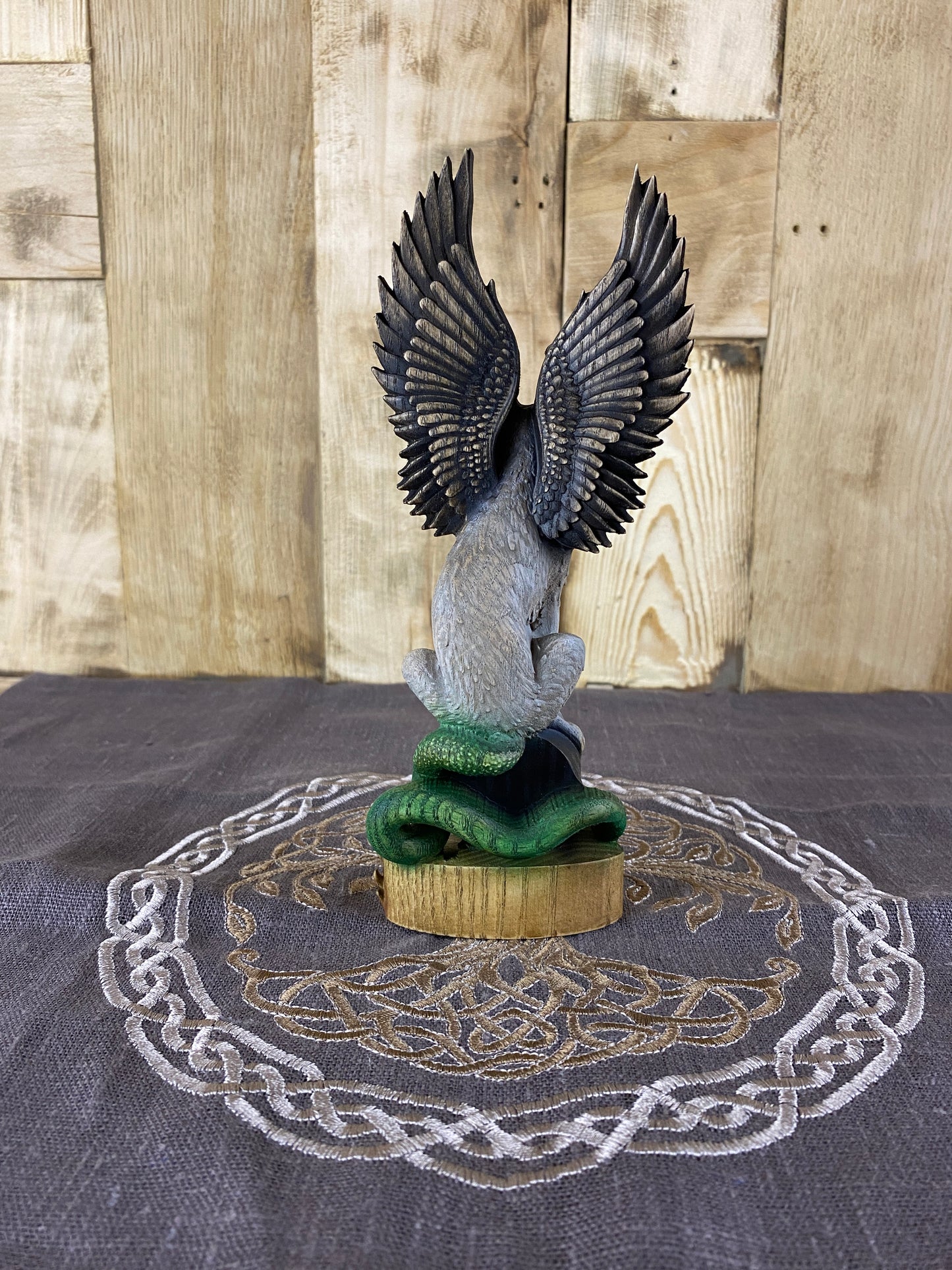 Marchosias Demon statue Demon sigil Winged wolf Goetia demon Occult décor Pagan statue Marchosias seal Wicca altar Solomon Pagan altar Wicca