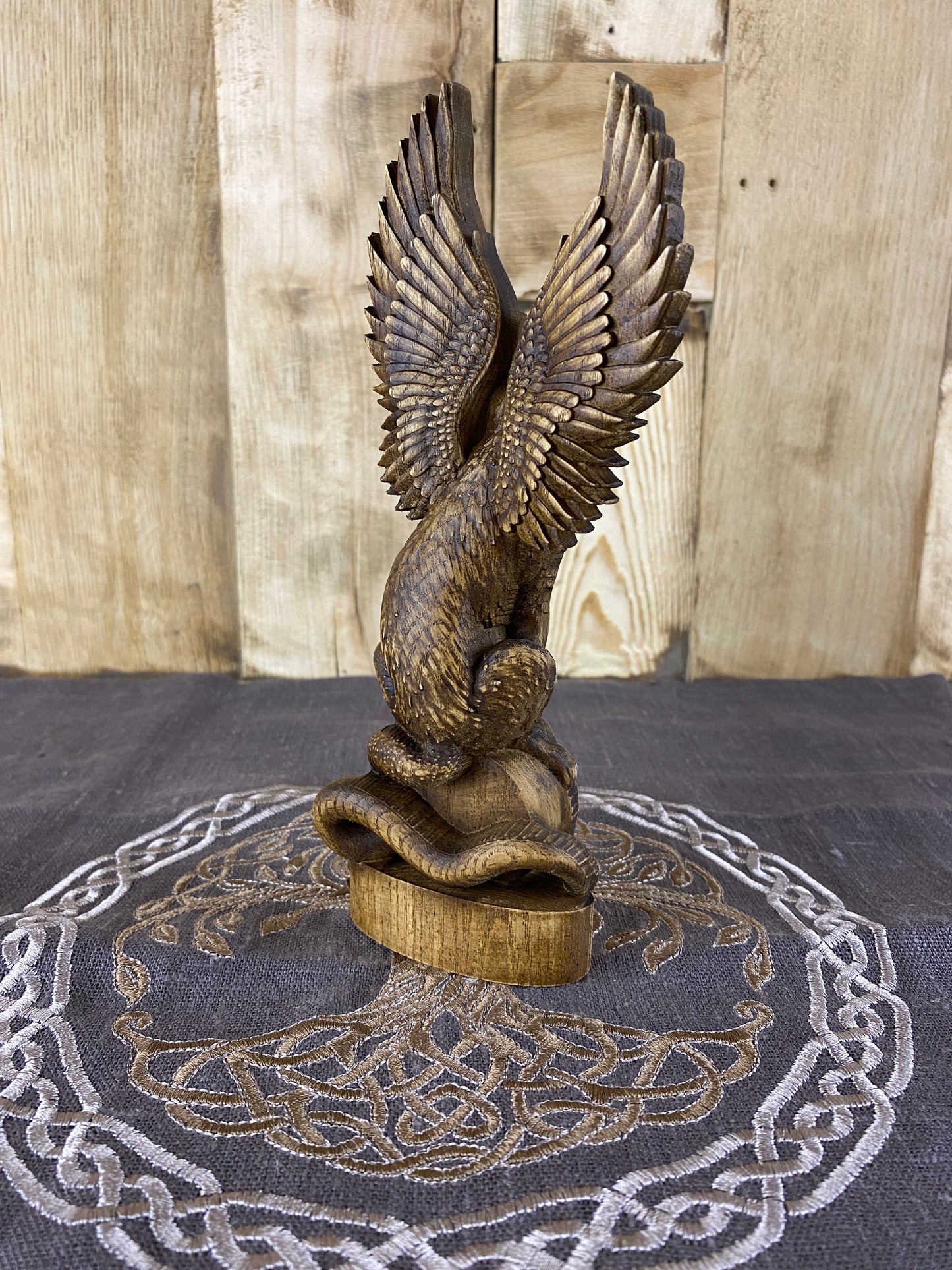 Marchosias Demon statue Demon sigil Winged wolf Goetia demon Occult décor Pagan statue Marchosias seal Wicca altar Solomon Pagan altar Wicca