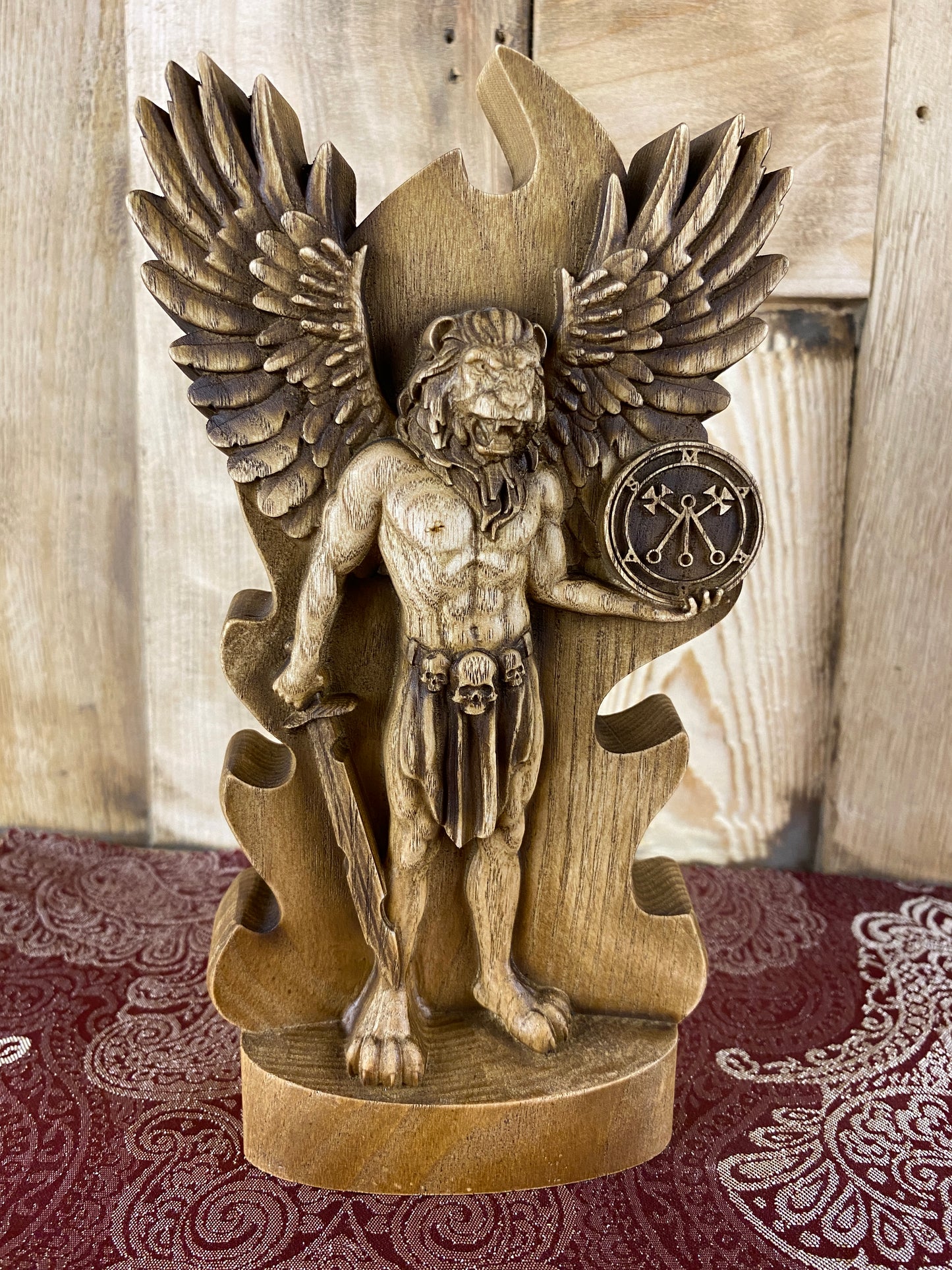 Marbas Demon statue Marbas demon Goetia demon Pagan altar Satanic statue Demonologystatue Wichcraft statue Marbas sigil Occult décor Solomon