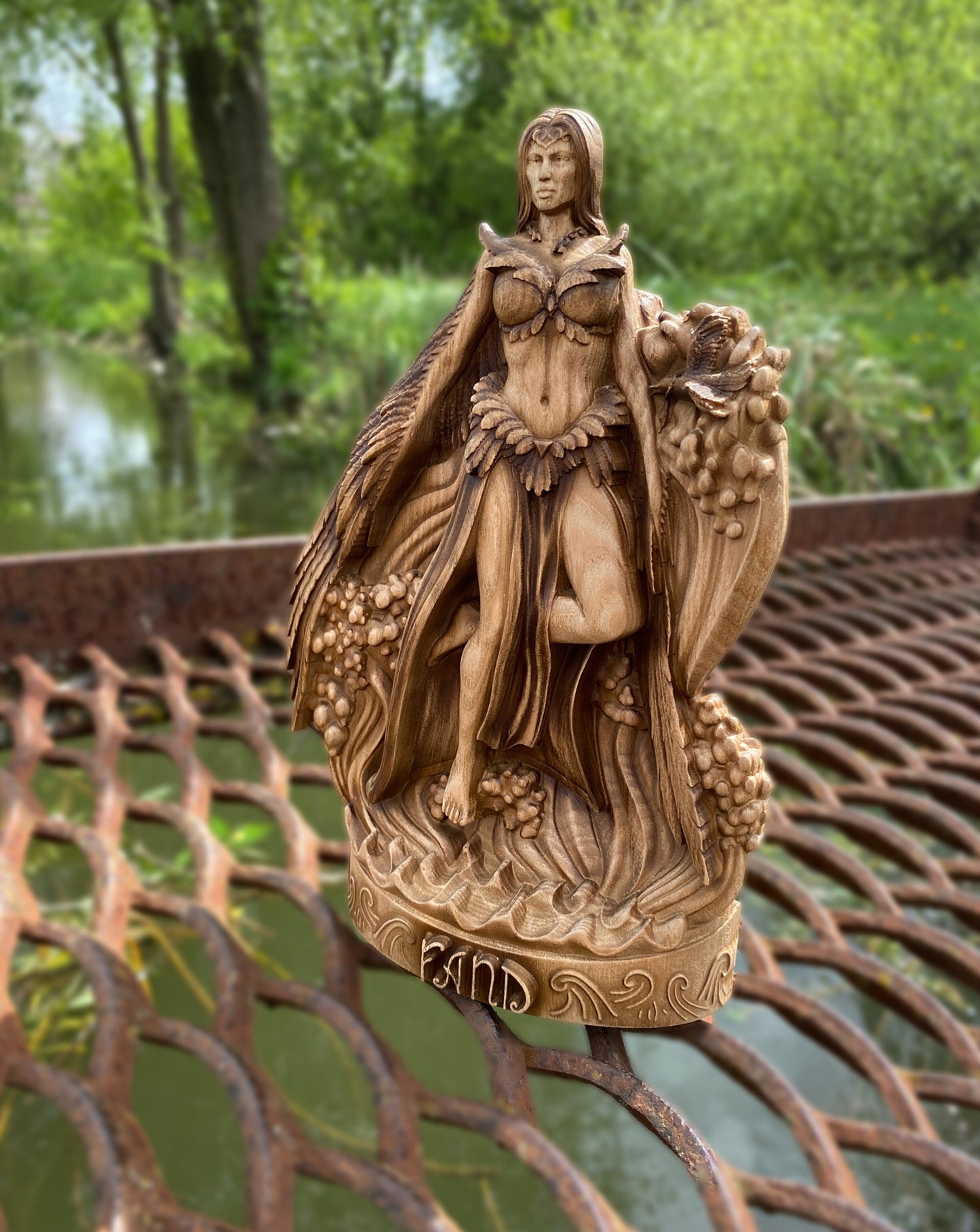 Fand Irish goddess Ledi bird Bird goddess statue Celtic god Sea goddess Altar statue Celtic goddess Celtic statue Celtic mythology