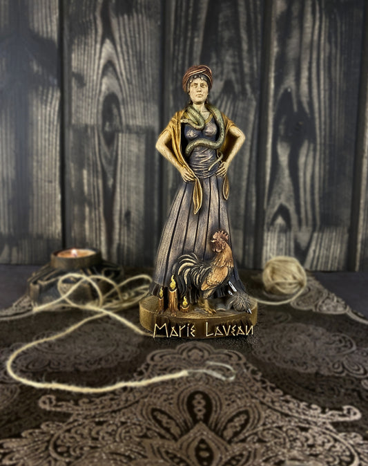 Marie laveau Voodoo queen Witch statue New orleands Marie laveau statue Witchcraft altar Spiritual Altar statue Voodoo décor Hoodoo statue