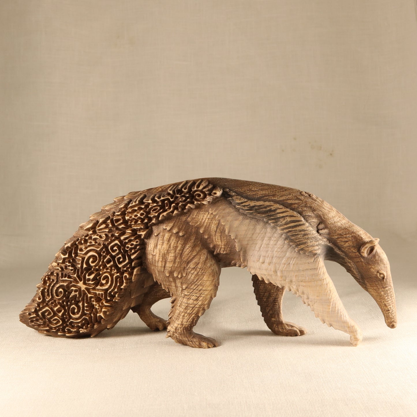 Wooden Giant Anteater Statue