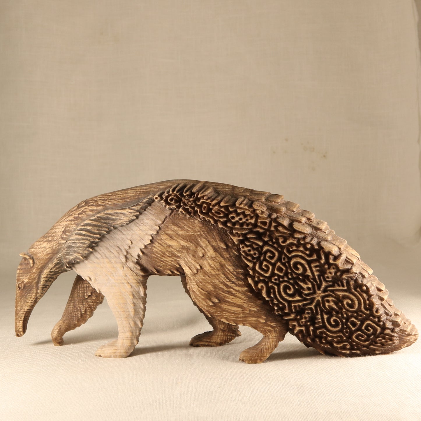 Wooden Giant Anteater Statue