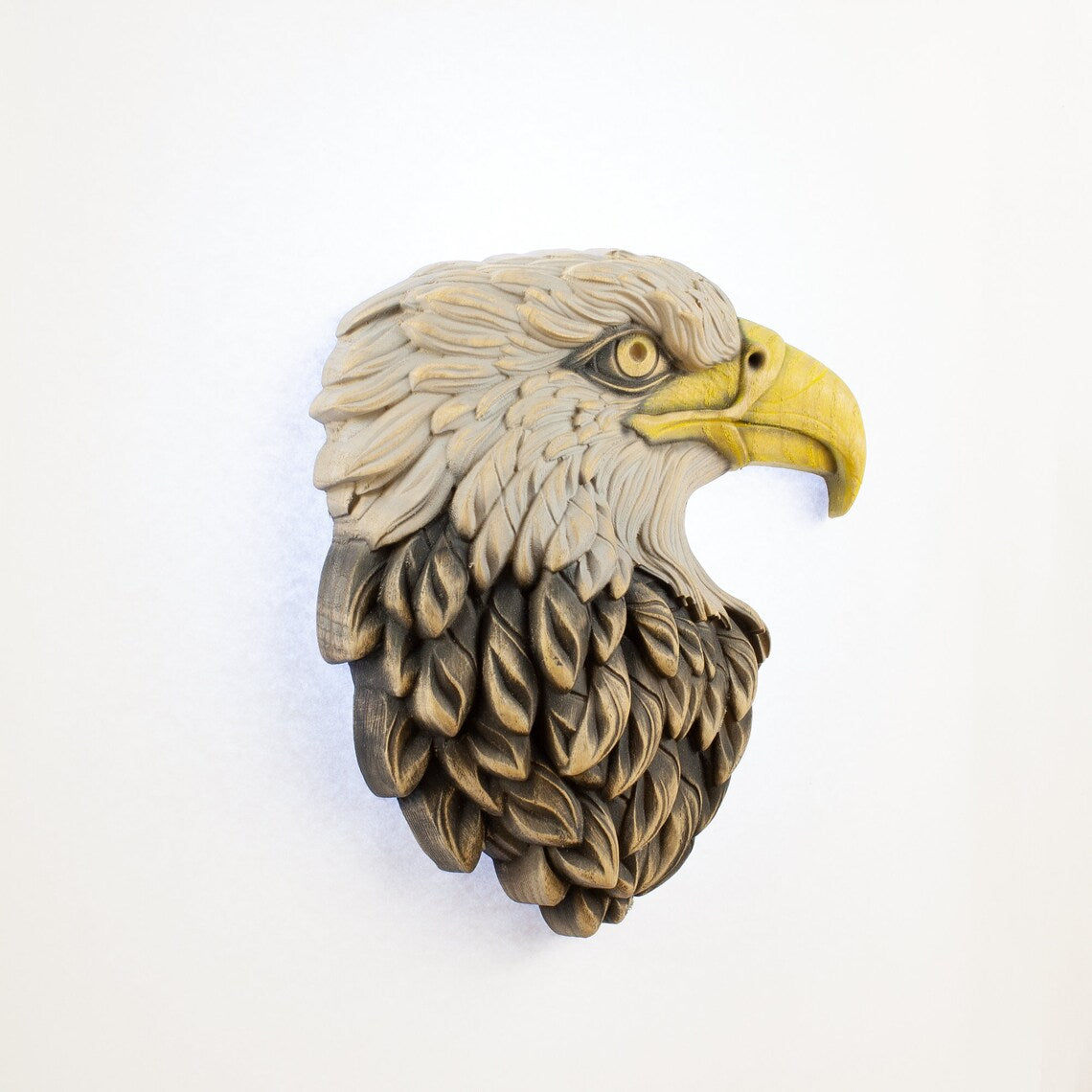 Bald Eagle Wood Wall Art - Wood Carved American Patriot