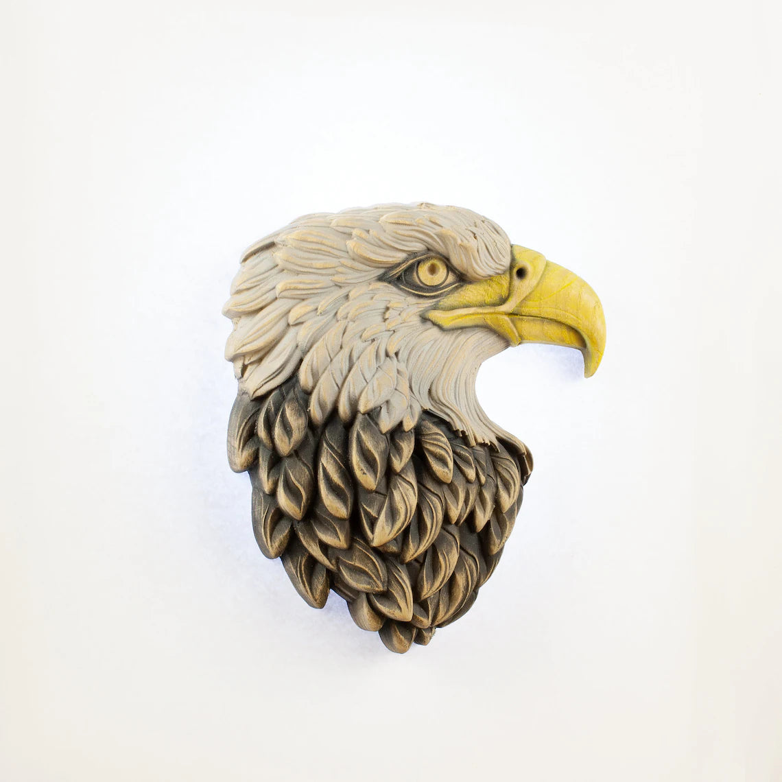 Bald Eagle Wood Wall Art - Wood Carved American Patriot