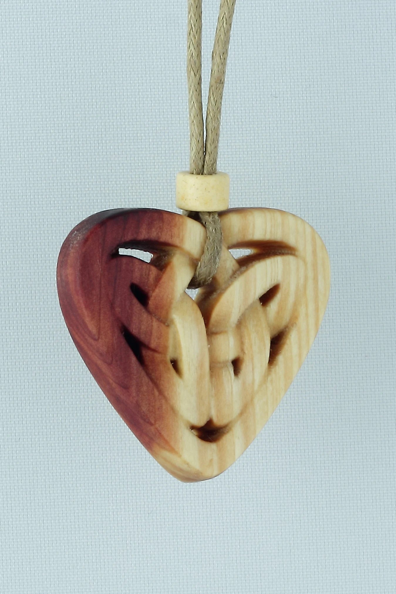 Hand Carved Celtic Heart Pendant from Juniper