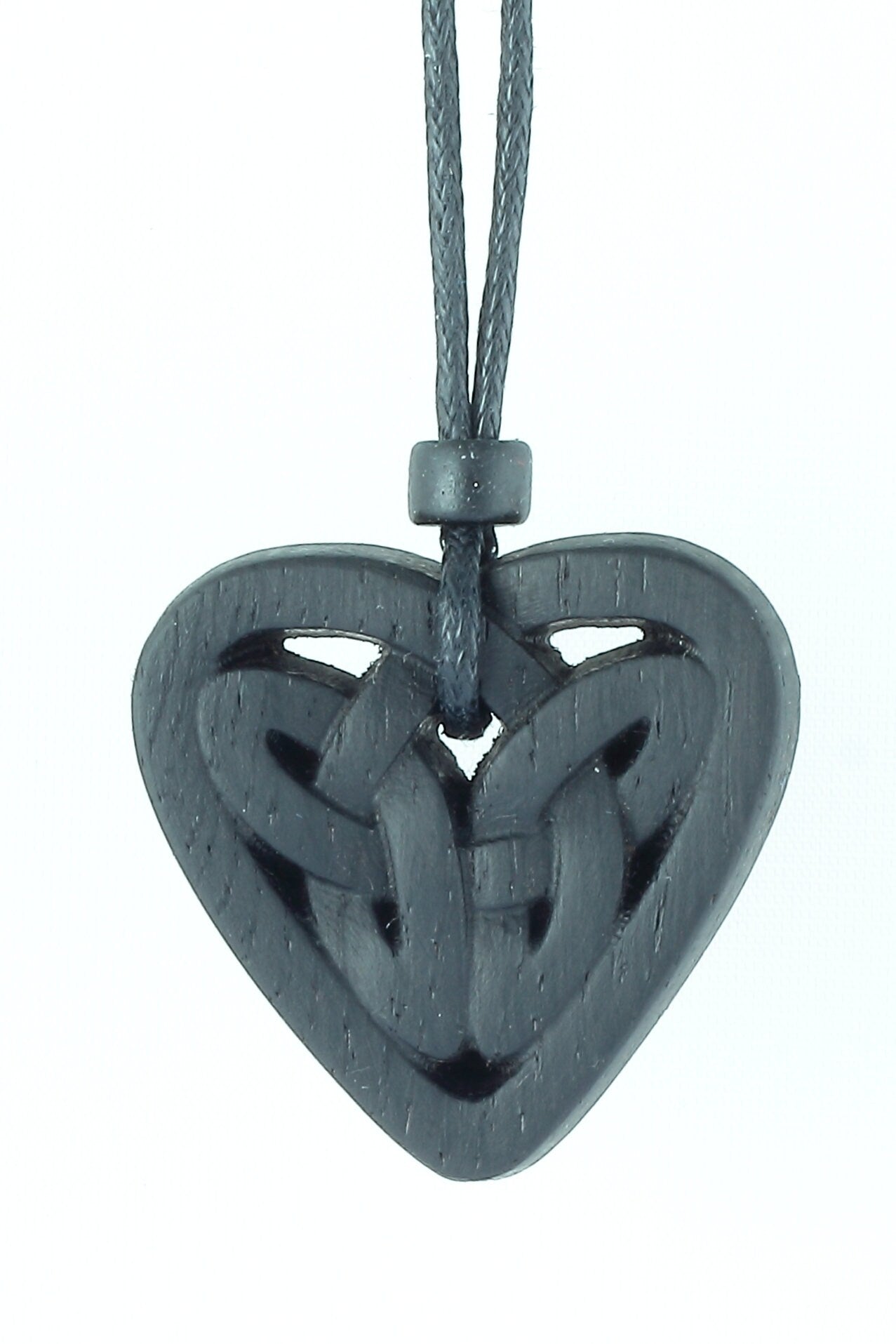 Eternal Love: Celtic Knot Necklace of Ancient Irish Bog Oak