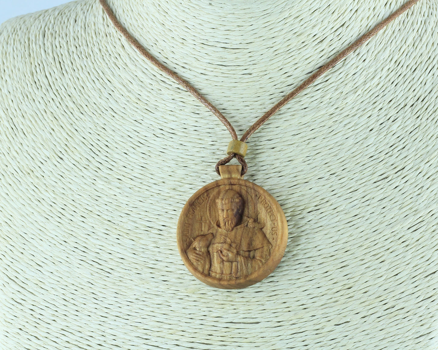 St. Francis Wood Necklace