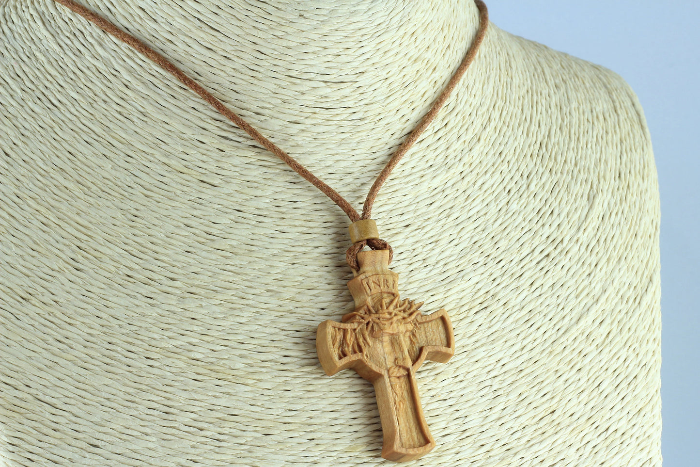 Exquisite Jesus Christ Wood Necklace | Handcrafted Pendant for Devotion