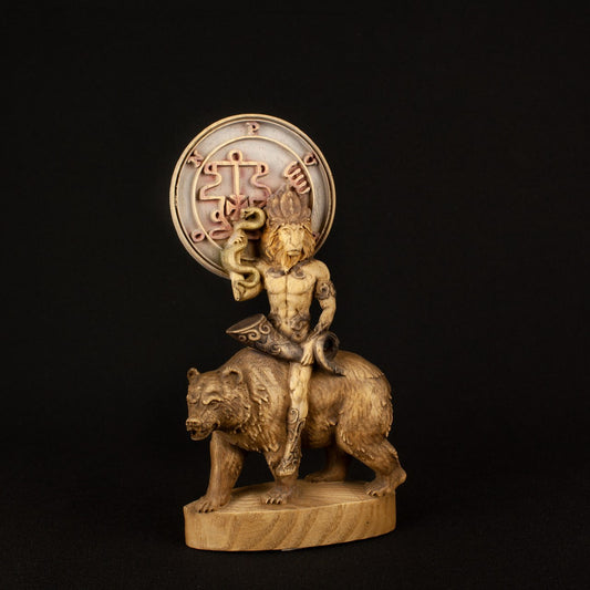 King Purson: Wooden Goetia Demon Statue