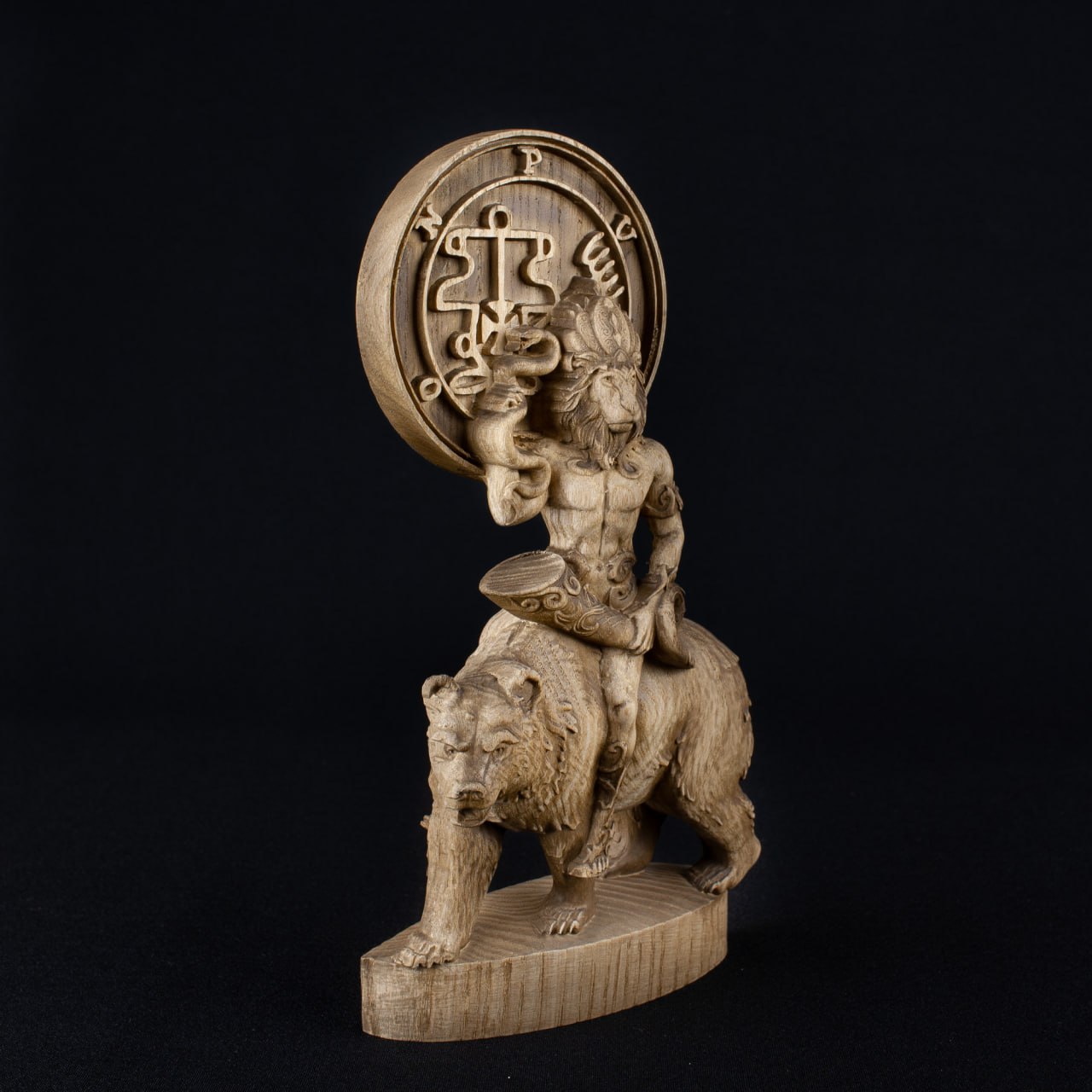 King Purson: Wooden Goetia Demon Statue