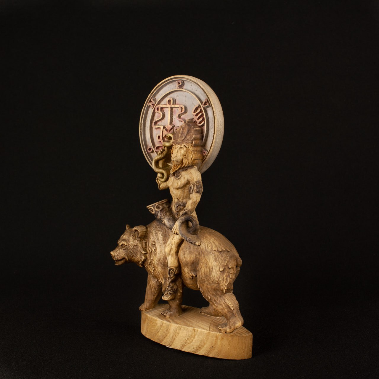 King Purson: Wooden Goetia Demon Statue