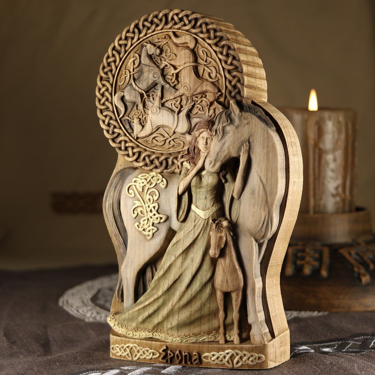 Epona statue, Celtic goddess