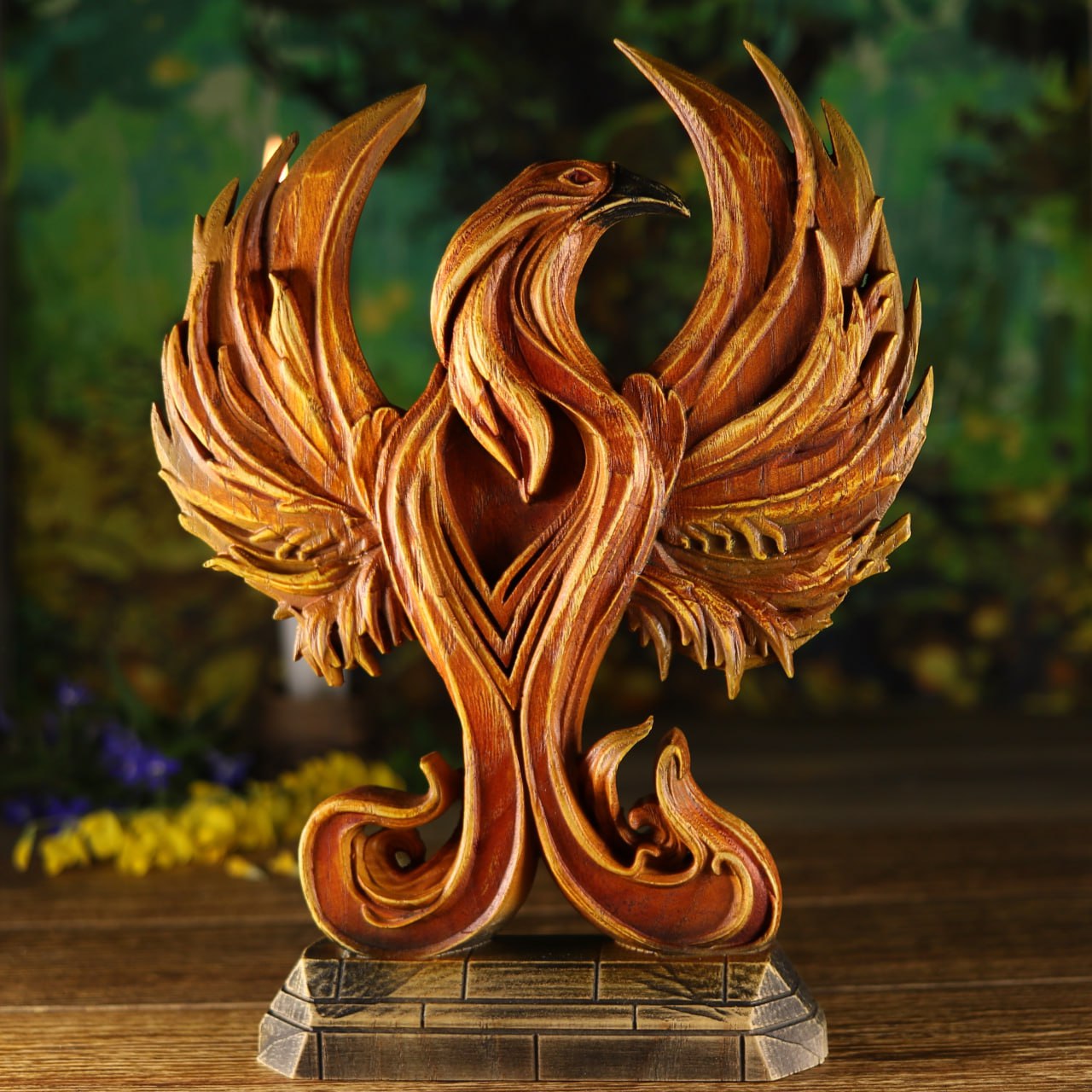 Ashen Phoenix Art Statue