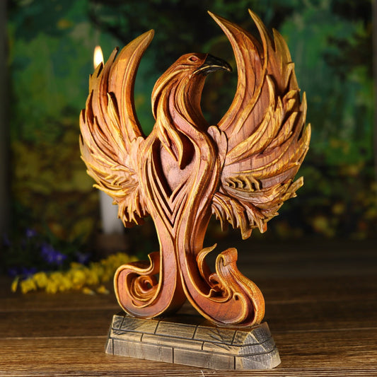 Ashen Phoenix Art Statue