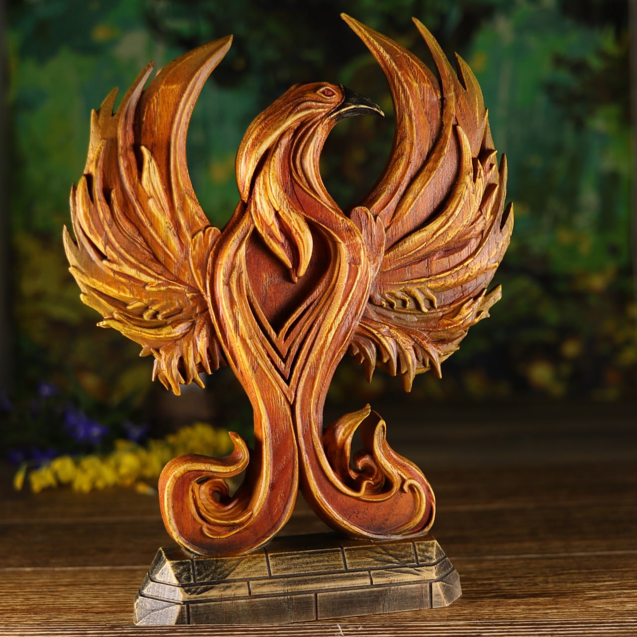 Ashen Phoenix Art Statue