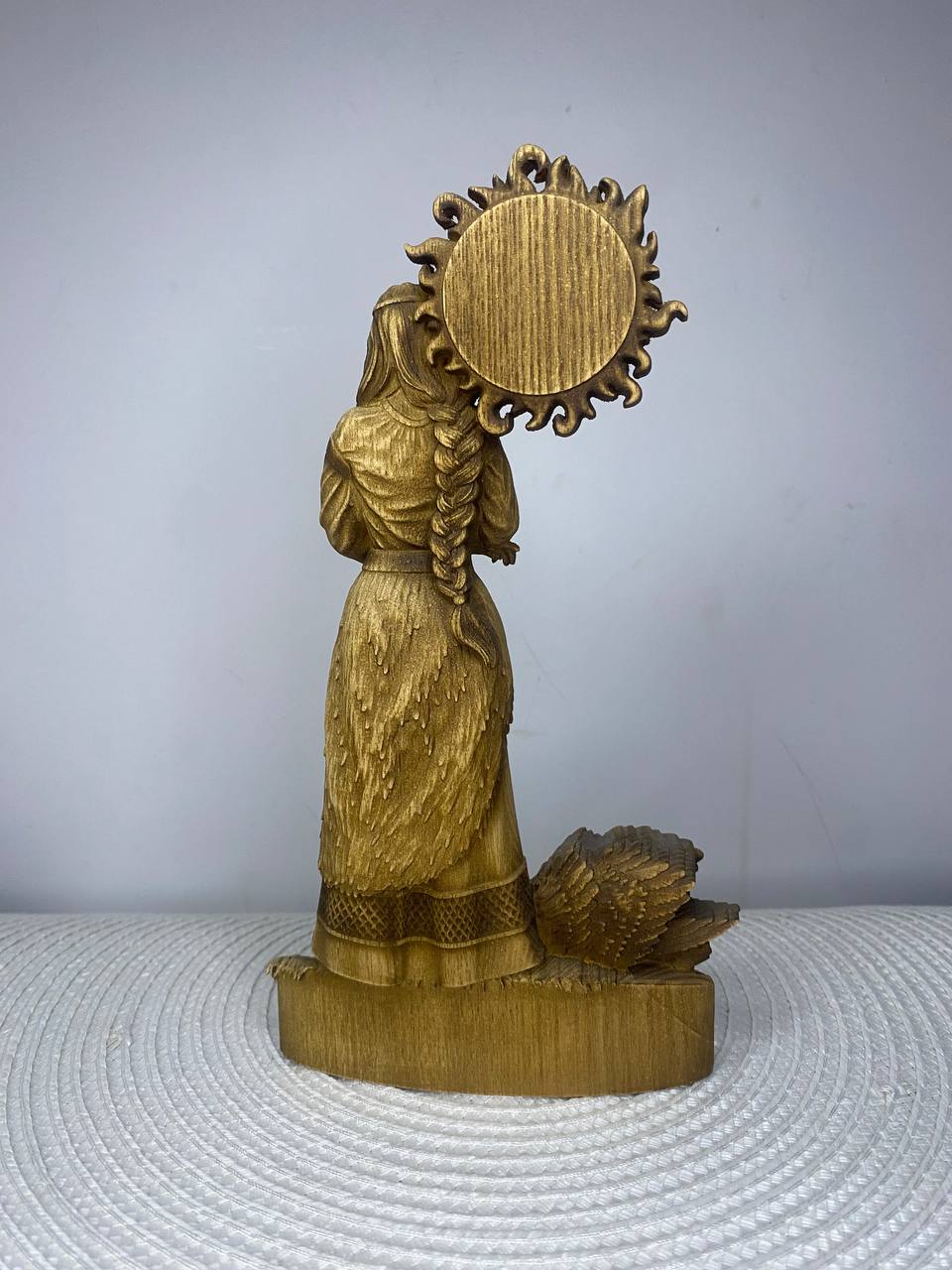 Lada Wooden Statue – Slavic Goddess of Love & Beauty Pagan Mythology Decor
