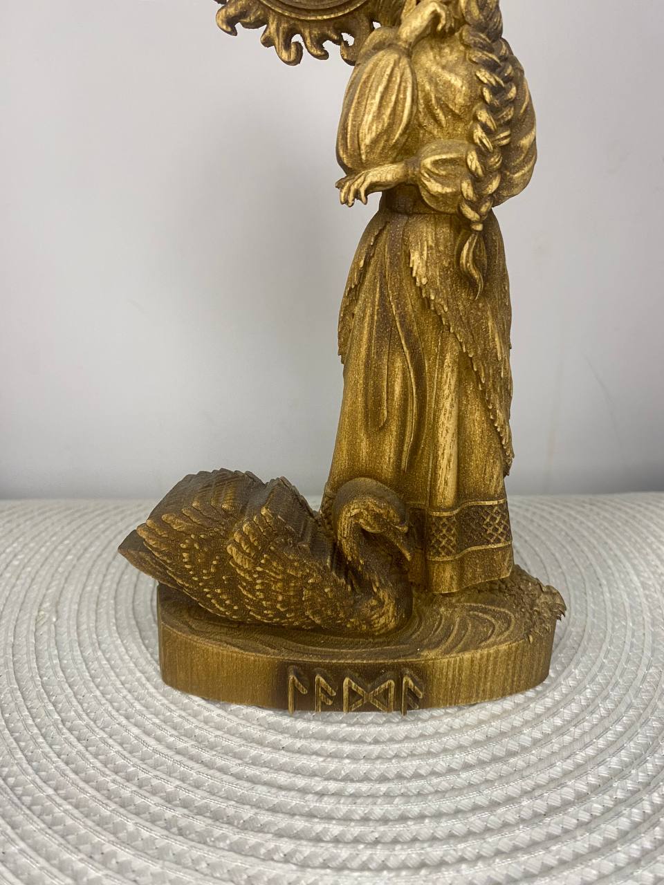 Lada Wooden Statue – Slavic Goddess of Love & Beauty Pagan Mythology Decor