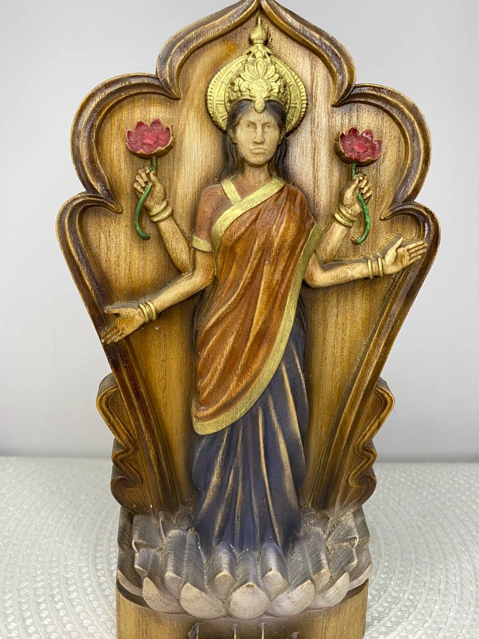 Lakshmi Statue Hindu Goddess Goddess Lakshmi Goddess Idol Goddess of Wealth Laxmi Statue Lakshmi Sculpture Hindu God Goddess Statue Hindu Art