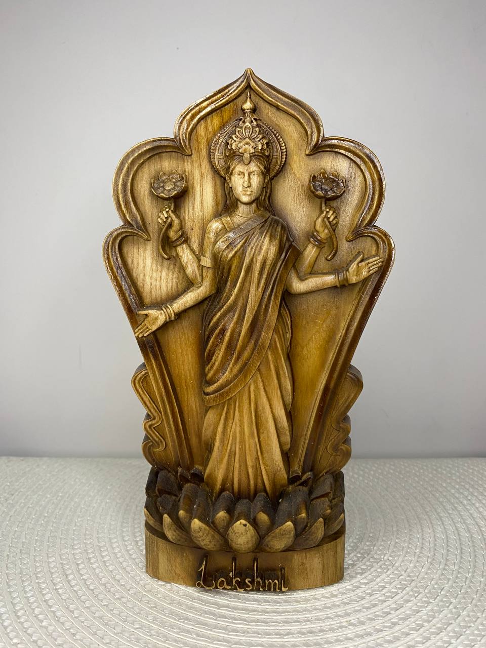 Lakshmi Statue Hindu Goddess Goddess Lakshmi Goddess Idol Goddess of Wealth Laxmi Statue Lakshmi Sculpture Hindu God Goddess Statue Hindu Art