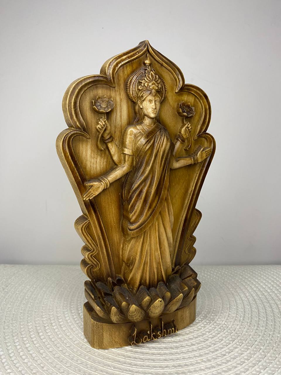 Lakshmi Statue Hindu Goddess Goddess Lakshmi Goddess Idol Goddess of Wealth Laxmi Statue Lakshmi Sculpture Hindu God Goddess Statue Hindu Art