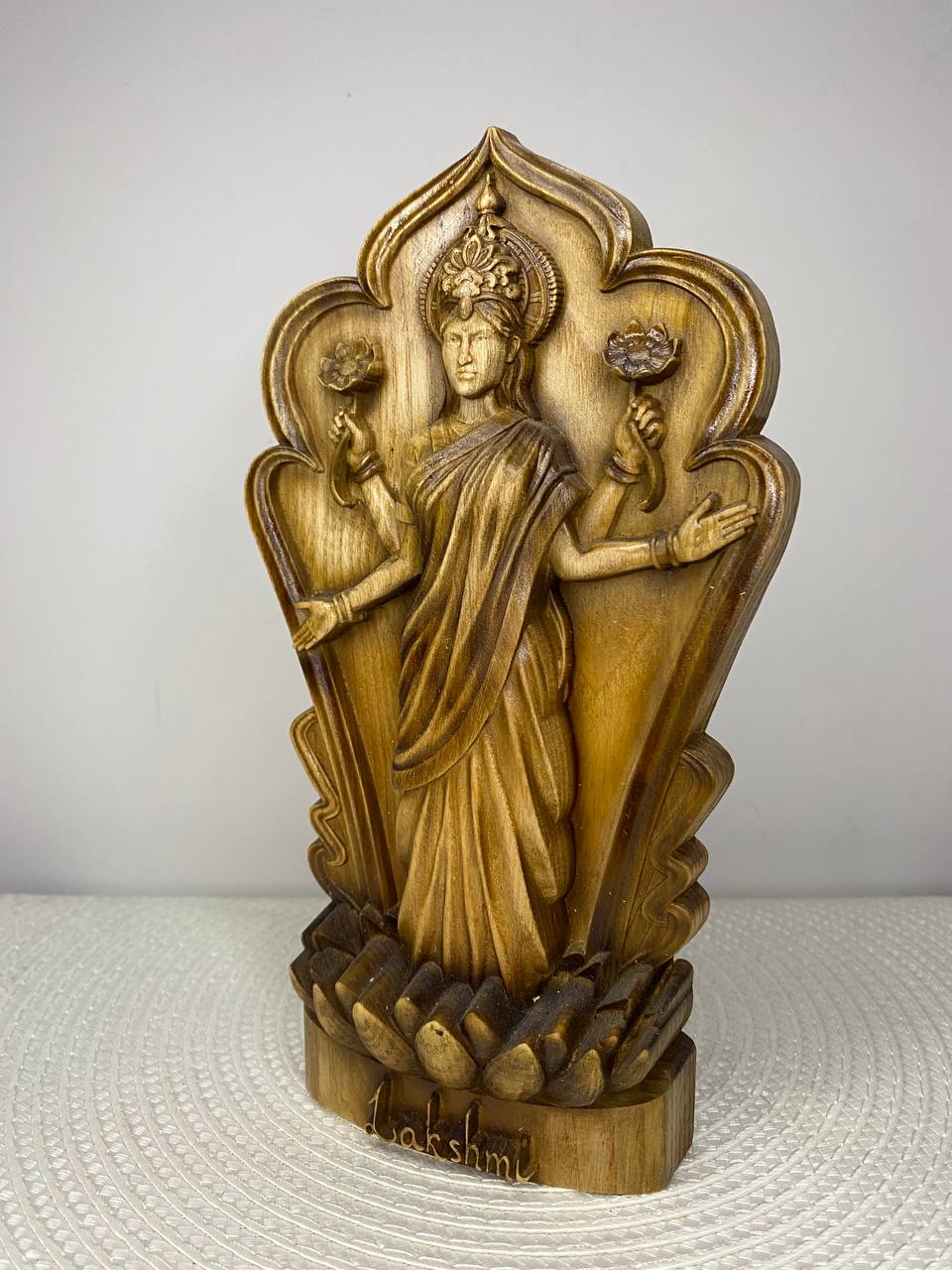 Lakshmi Statue Hindu Goddess Goddess Lakshmi Goddess Idol Goddess of Wealth Laxmi Statue Lakshmi Sculpture Hindu God Goddess Statue Hindu Art