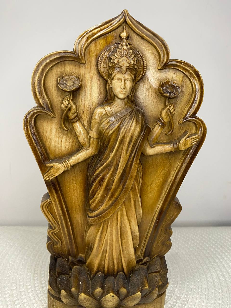 Lakshmi Statue Hindu Goddess Goddess Lakshmi Goddess Idol Goddess of Wealth Laxmi Statue Lakshmi Sculpture Hindu God Goddess Statue Hindu Art