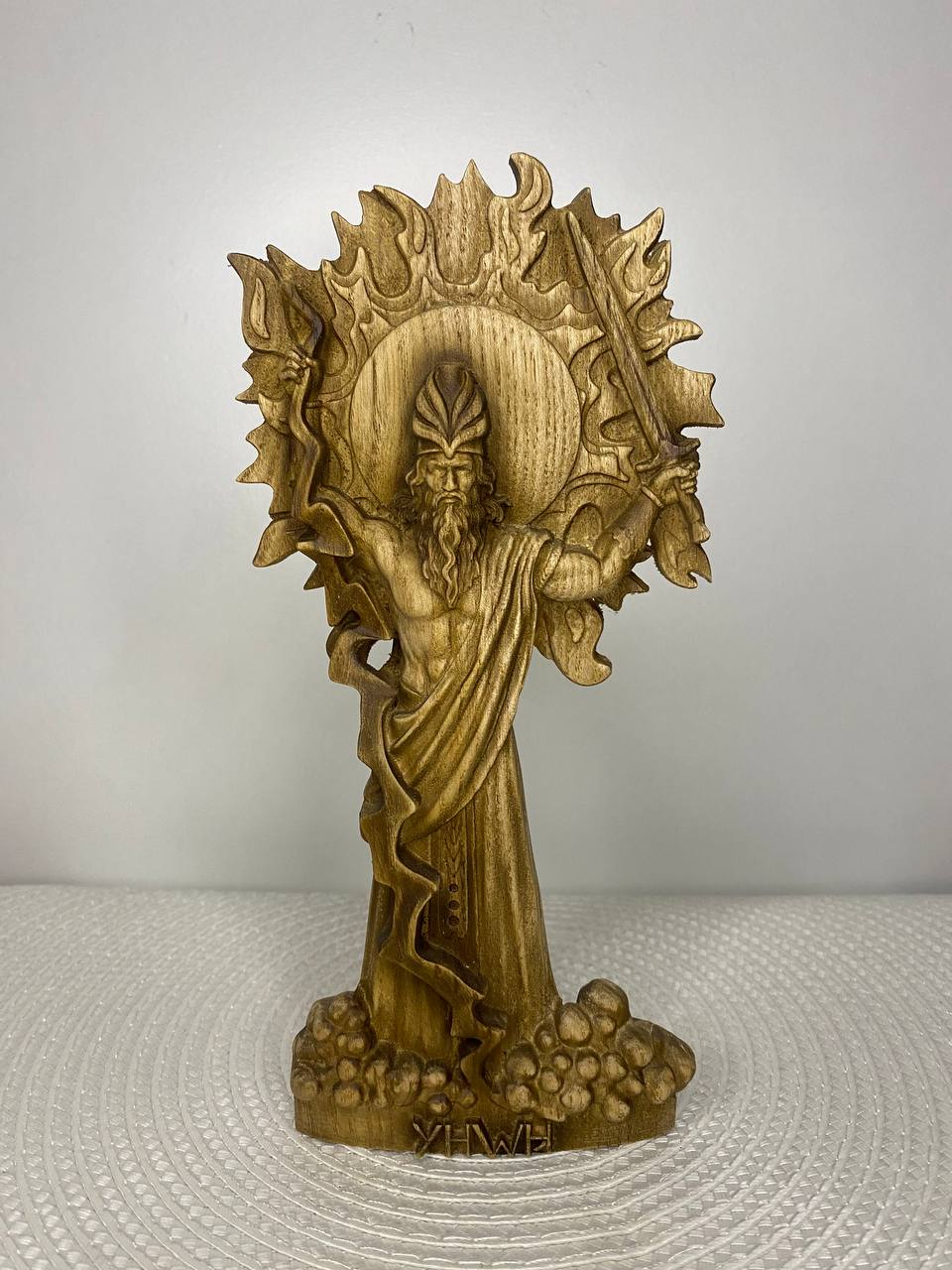 Yahweh Monotheism Goddess Statue Goddess Altar DivineLight Spirituality Mythology JewishTradition SacredArt WoodCarving DivineEnergy Gift
