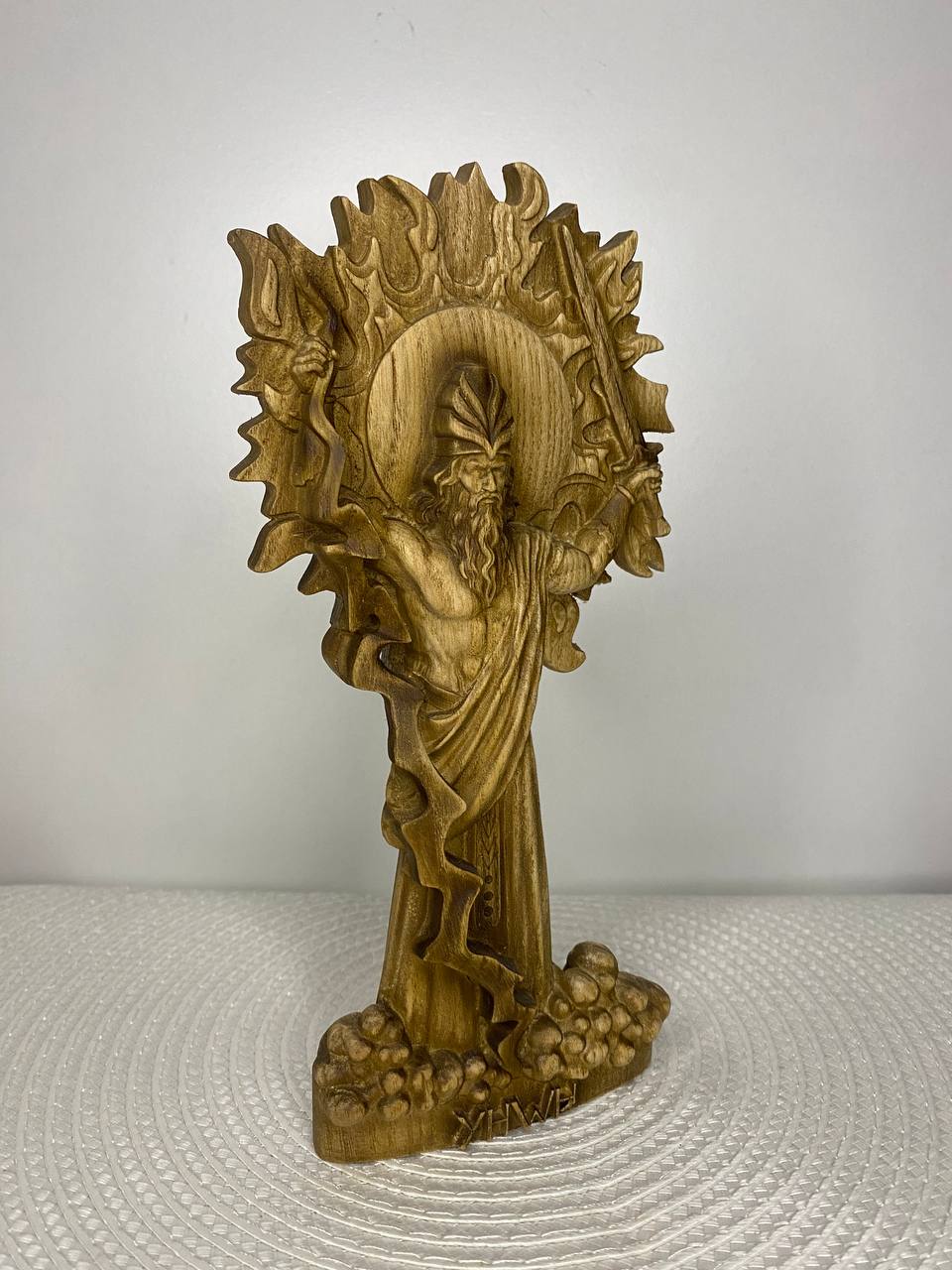 Yahweh Monotheism Goddess Statue Goddess Altar DivineLight Spirituality Mythology JewishTradition SacredArt WoodCarving DivineEnergy Gift
