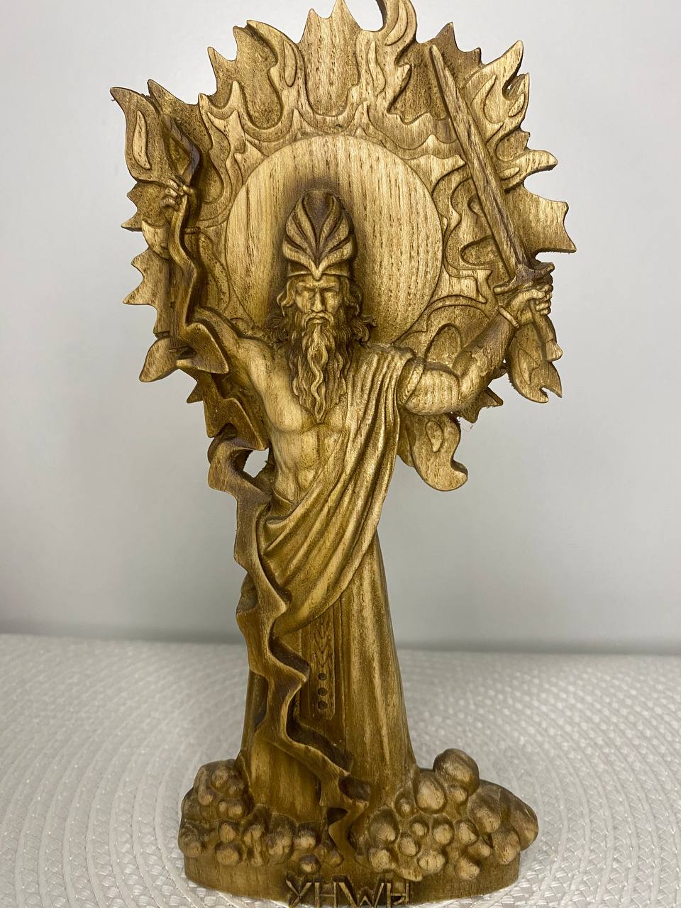Yahweh Monotheism Goddess Statue Goddess Altar DivineLight Spirituality Mythology JewishTradition SacredArt WoodCarving DivineEnergy Gift