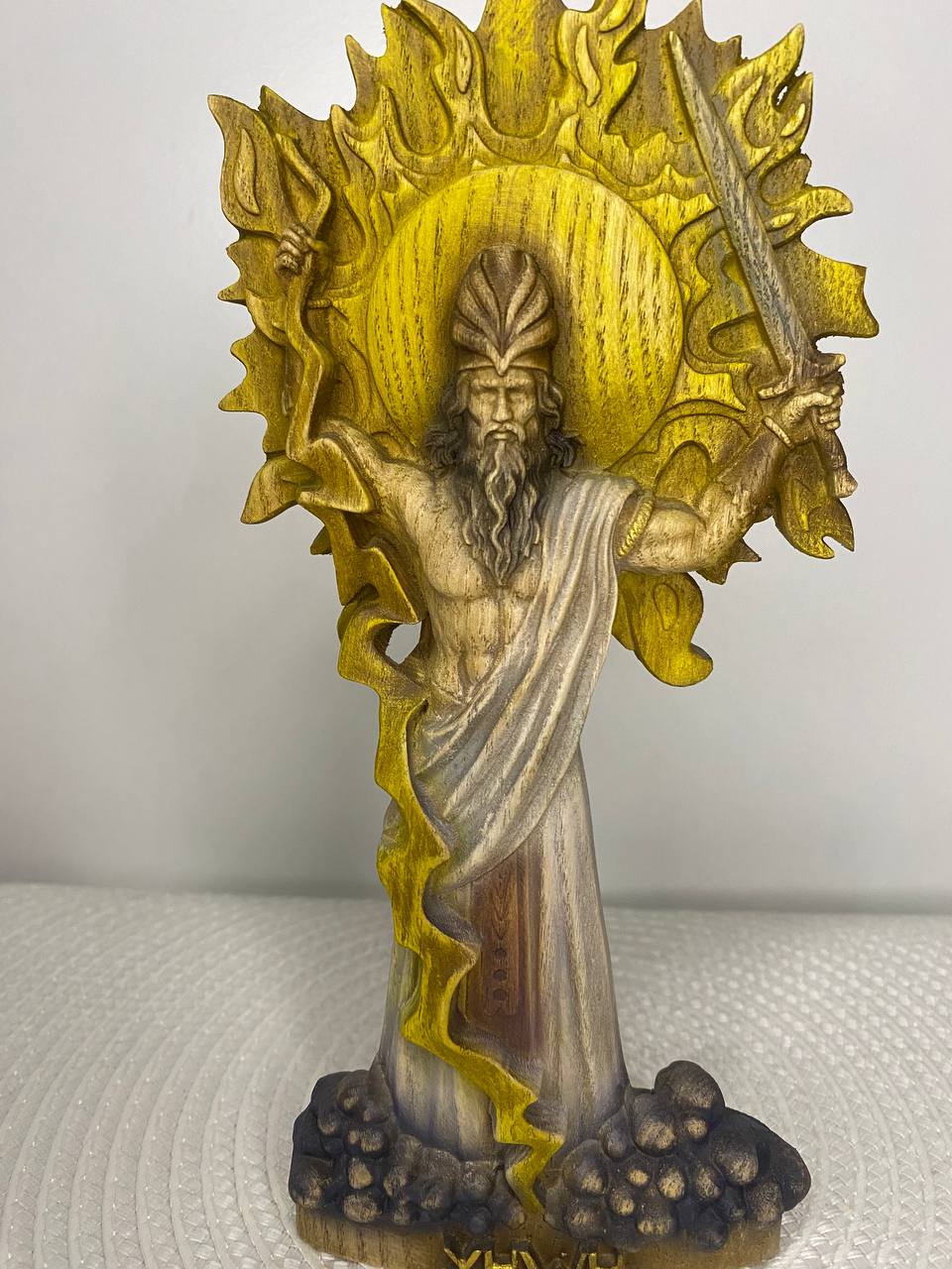 Yahweh Monotheism Goddess Statue Goddess Altar DivineLight Spirituality Mythology JewishTradition SacredArt WoodCarving DivineEnergy Gift
